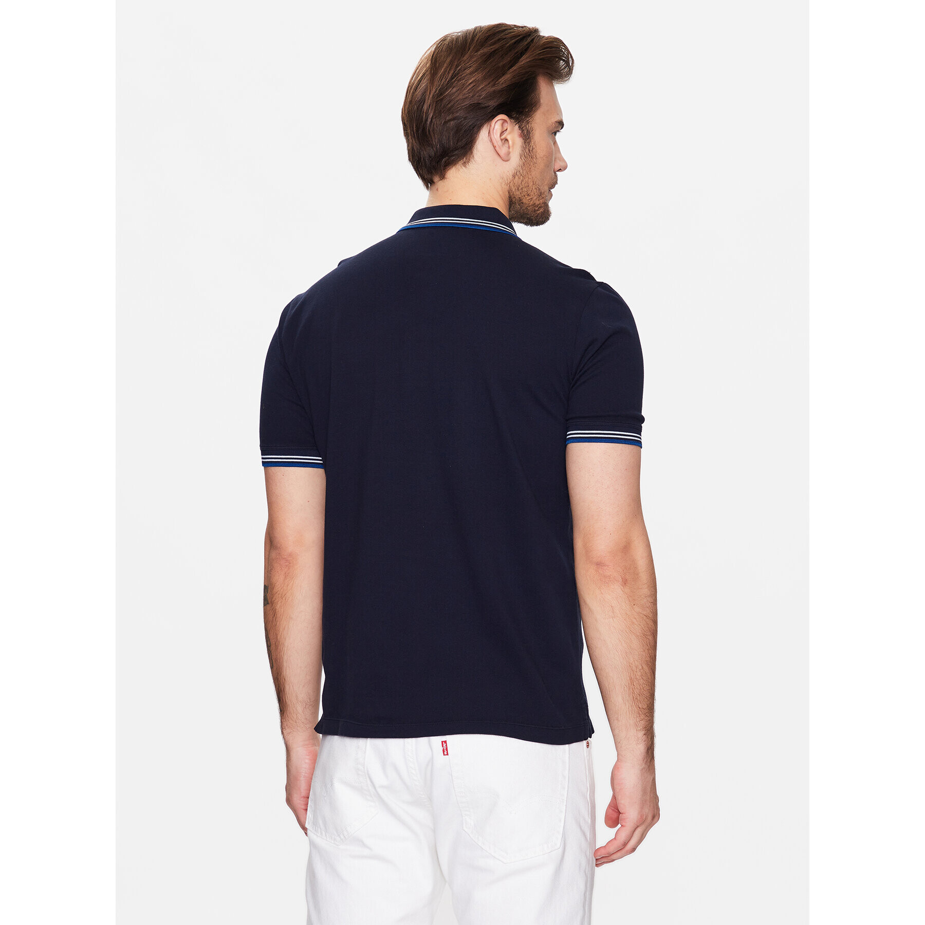 United Colors Of Benetton Polokošile 3WG9J3181 Tmavomodrá Regular Fit - Pepit.cz