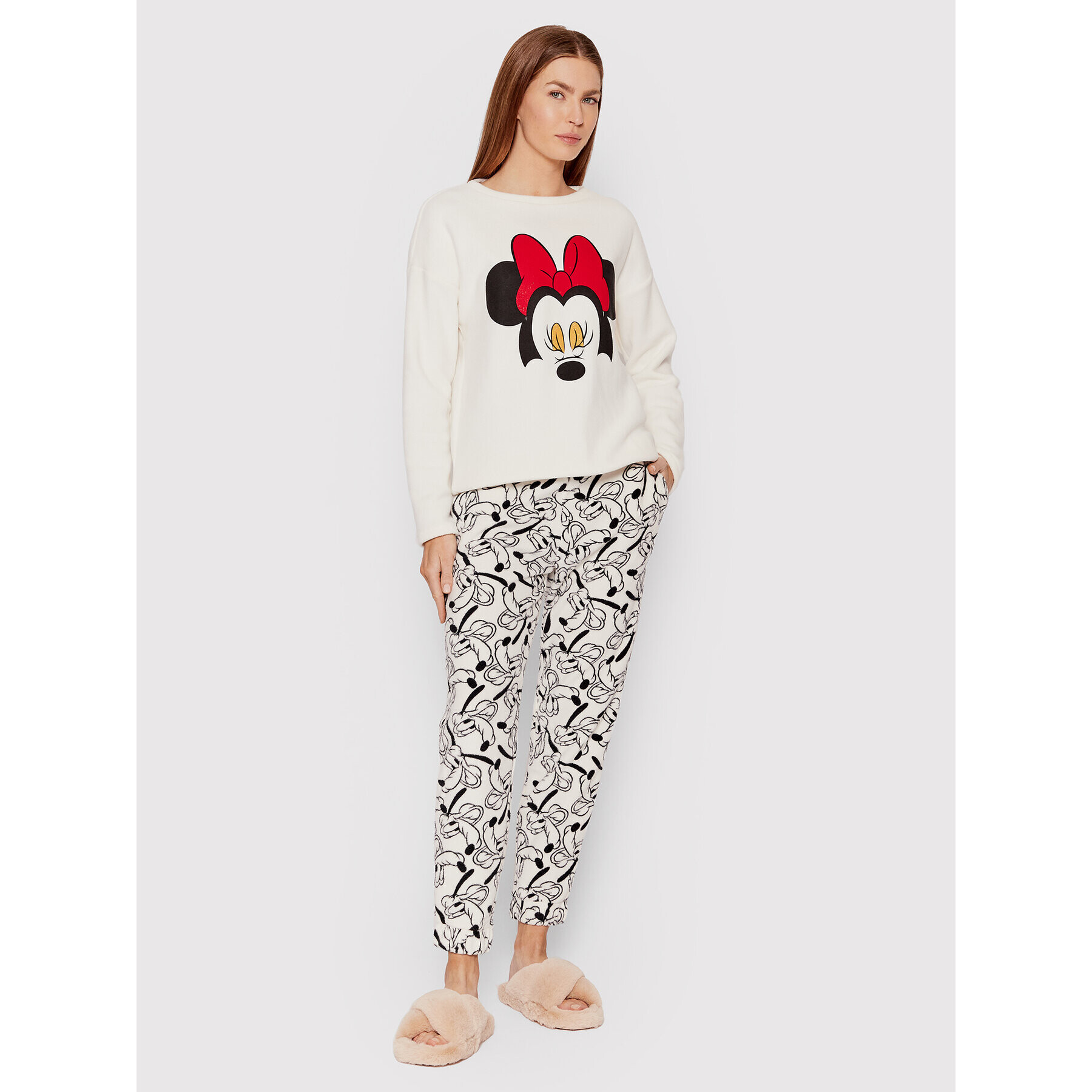 United Colors Of Benetton Pyžamové kalhoty DISNEY 3TWW3F001 Bílá Regular Fit - Pepit.cz