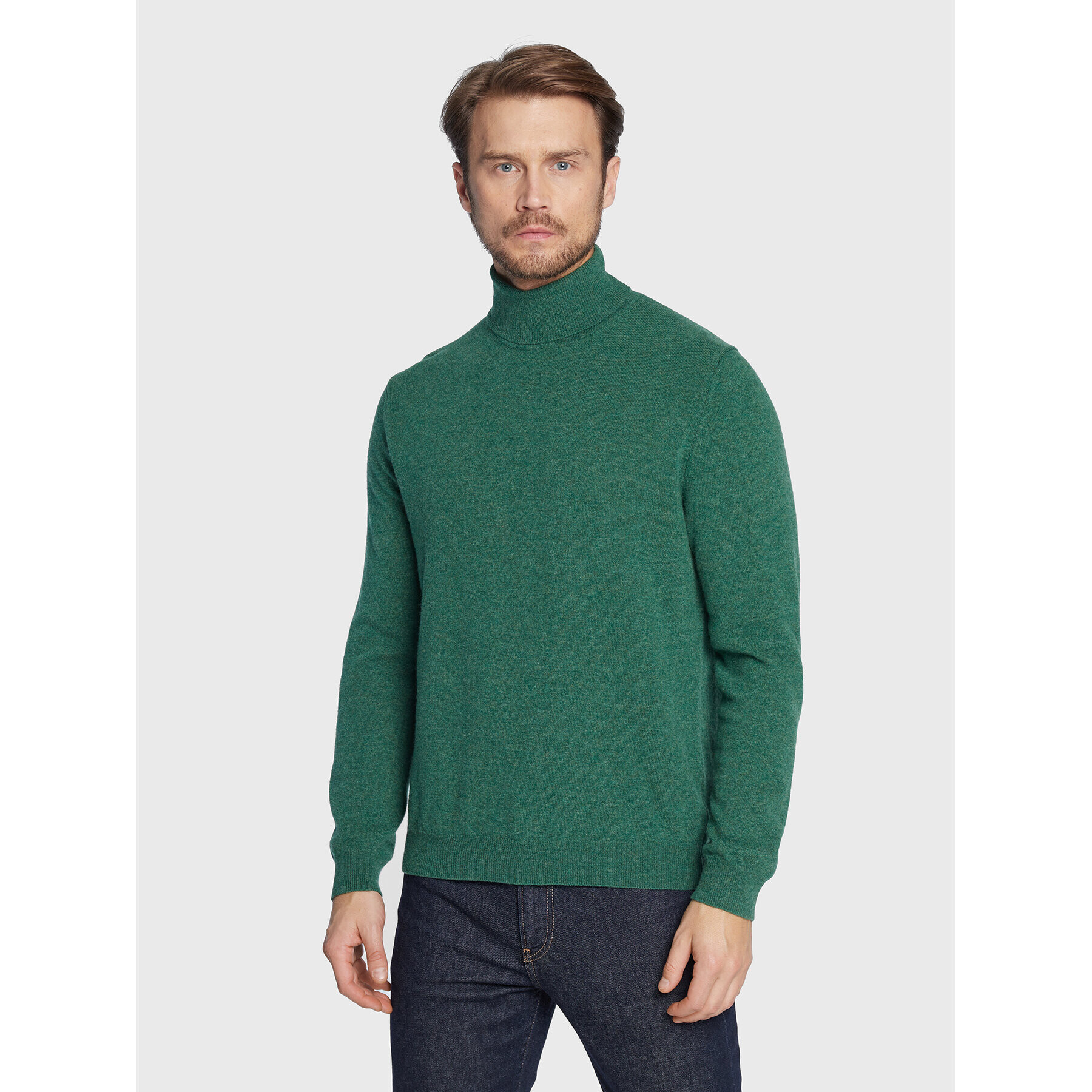 United Colors Of Benetton Rolák 1002U2180 Zelená Regular Fit - Pepit.cz