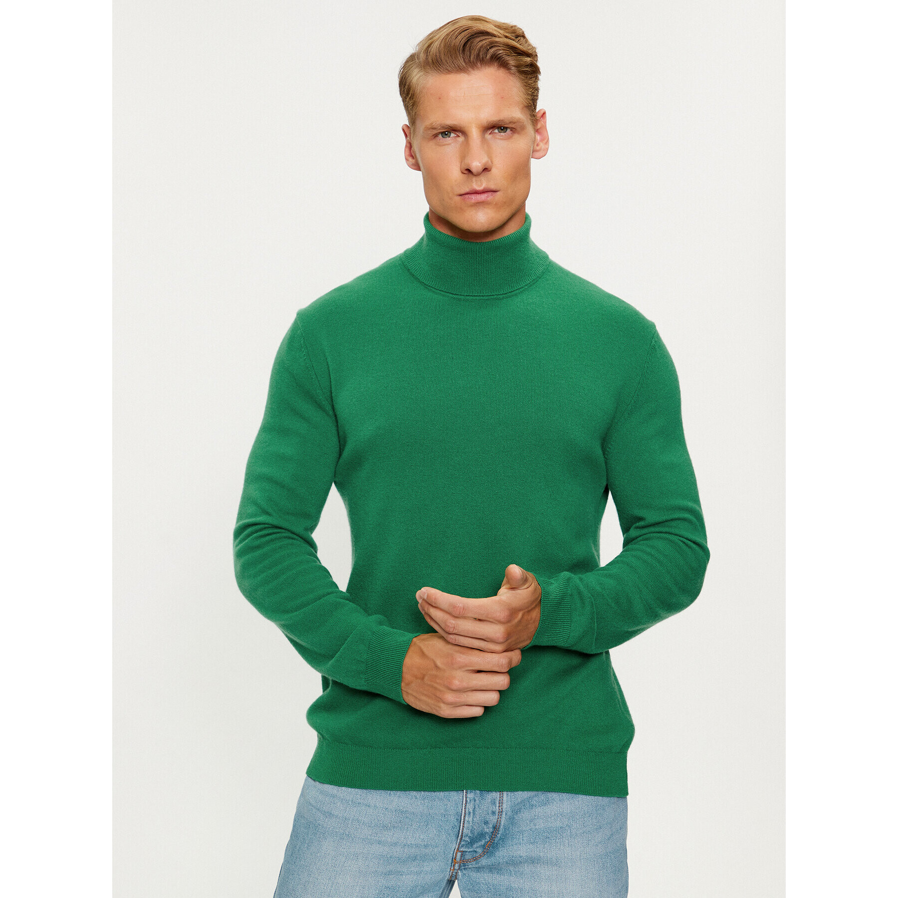 United Colors Of Benetton Rolák 1002U2180 Zelená Regular Fit - Pepit.cz