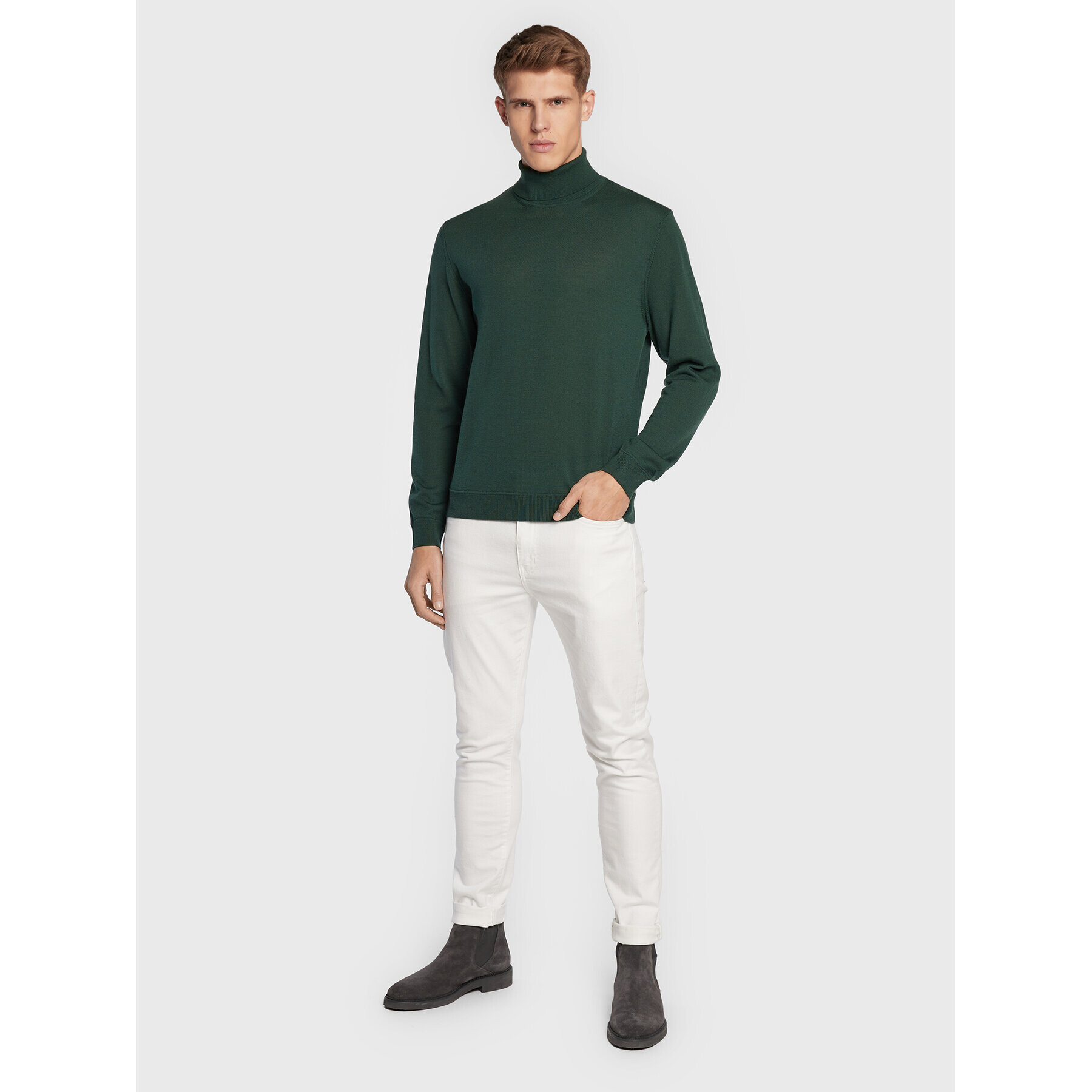 United Colors Of Benetton Rolák 1071U2128 Zelená Regular Fit - Pepit.cz