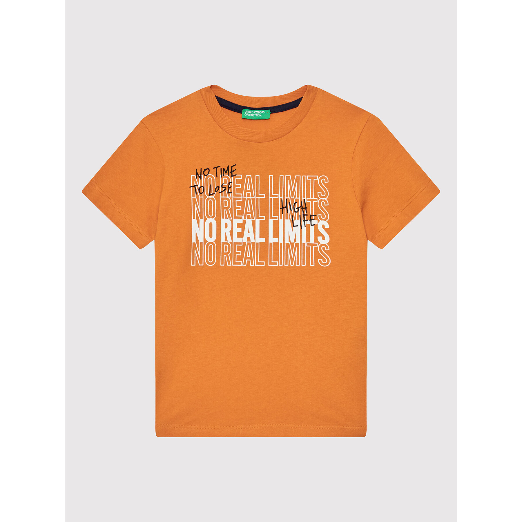 United Colors Of Benetton Sada T-shirt a šortky 3096CK002 Oranžová Regular Fit - Pepit.cz