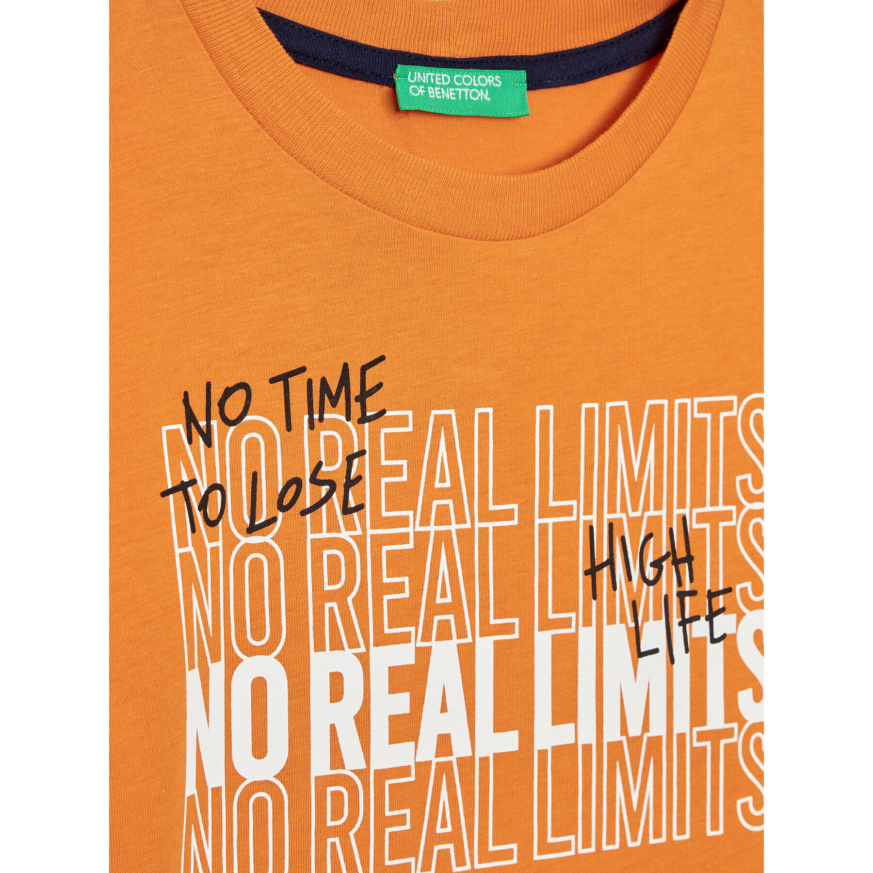 United Colors Of Benetton Sada T-shirt a šortky 3096CK002 Oranžová Regular Fit - Pepit.cz