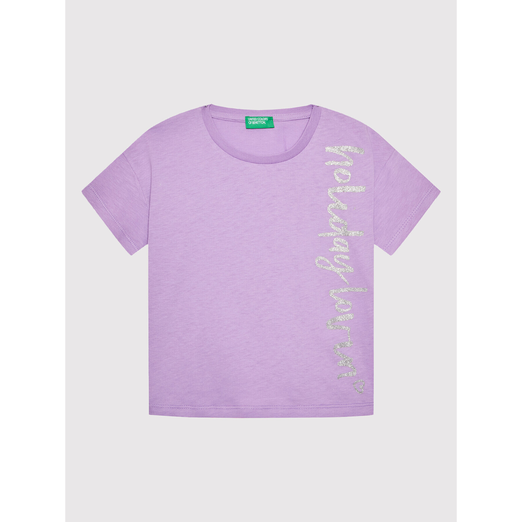 United Colors Of Benetton Sada T-shirt a šortky 3096CK004 Fialová Regular Fit - Pepit.cz