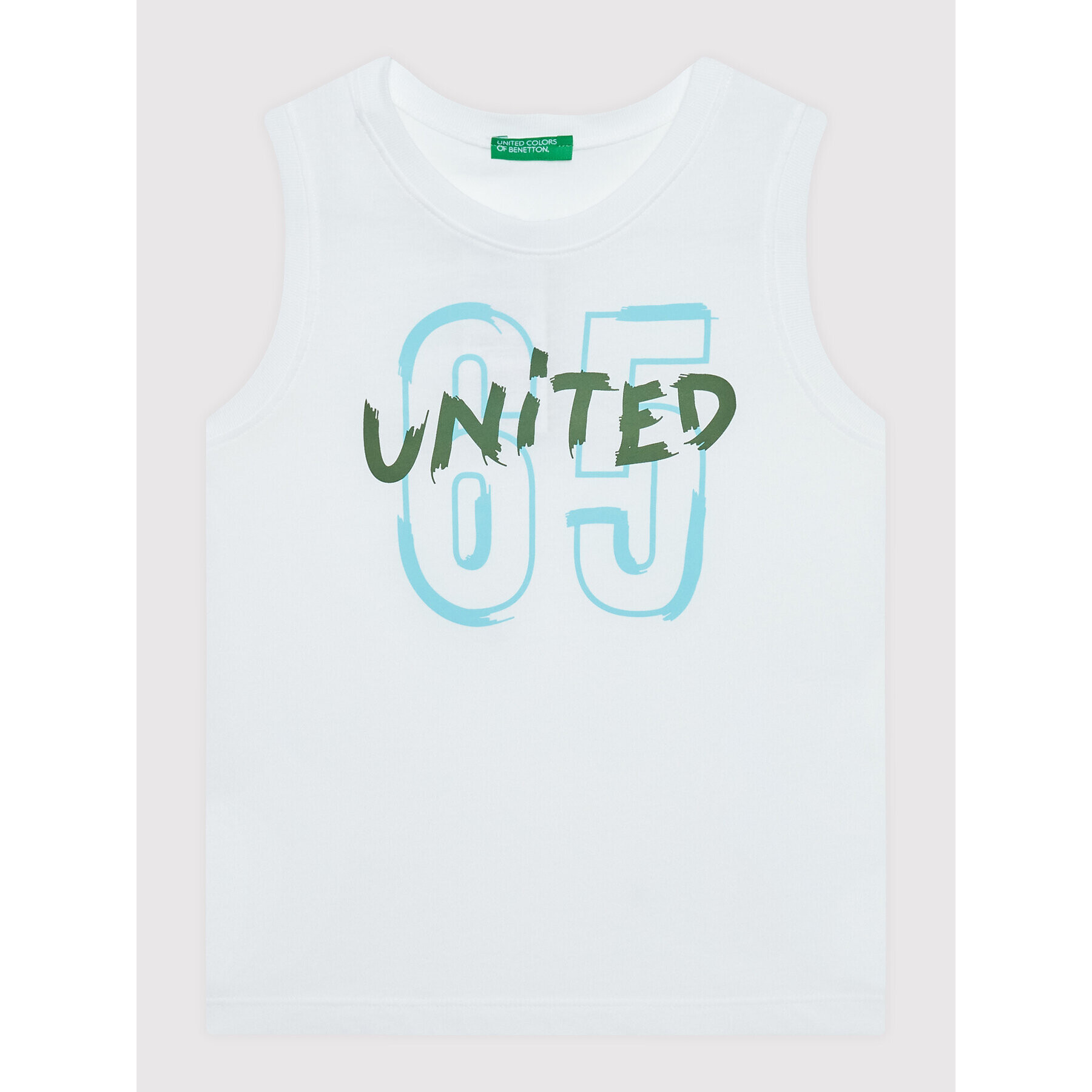 United Colors Of Benetton Sada top a kraťasy 3096CK001 Bílá Regular Fit - Pepit.cz