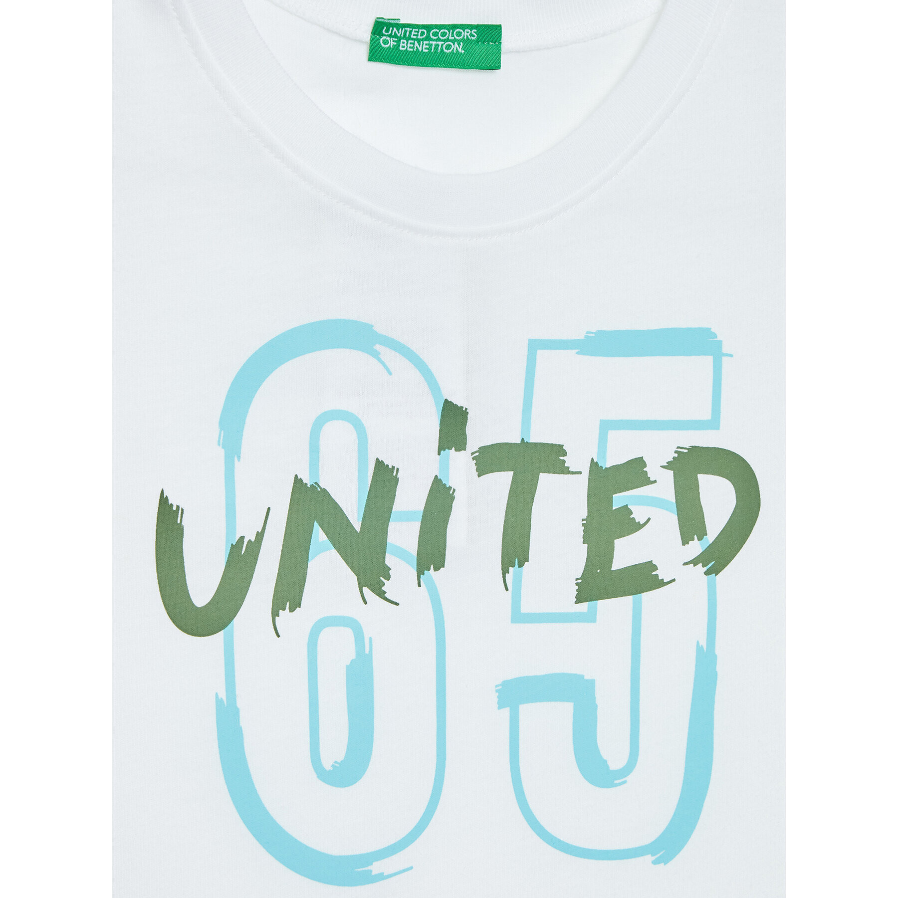 United Colors Of Benetton Sada top a kraťasy 3096CK001 Bílá Regular Fit - Pepit.cz