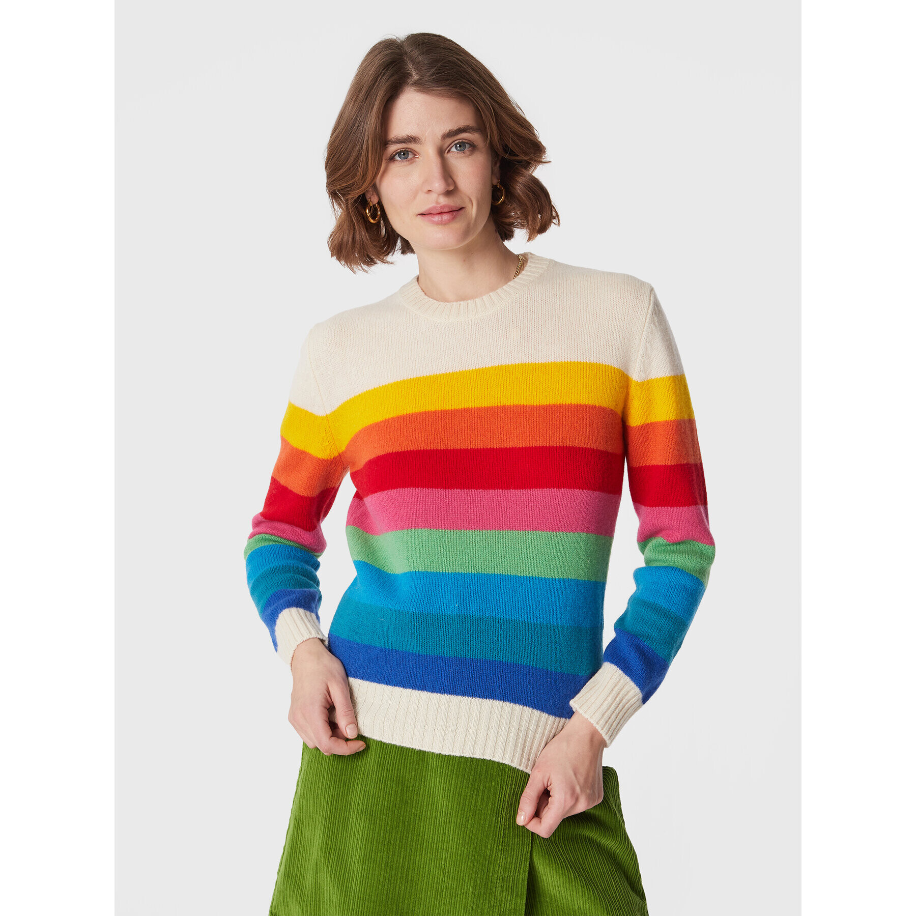 United Colors Of Benetton Svetr 103ME1N23 Barevná Regular Fit - Pepit.cz