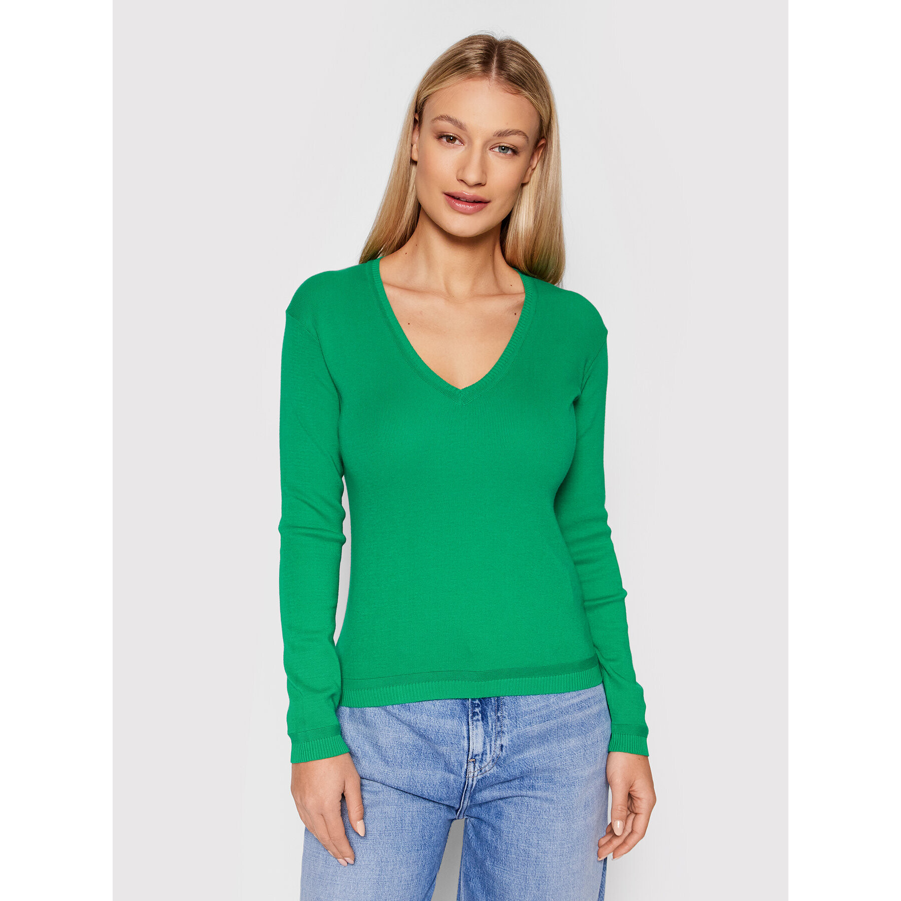 United Colors Of Benetton Svetr 1091D4625 Zelená Regular Fit - Pepit.cz