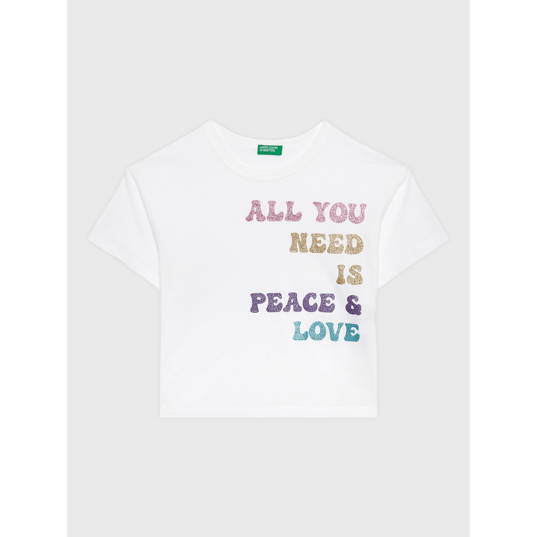 United Colors Of Benetton T-Shirt 3096C10AV Bílá Regular Fit - Pepit.cz