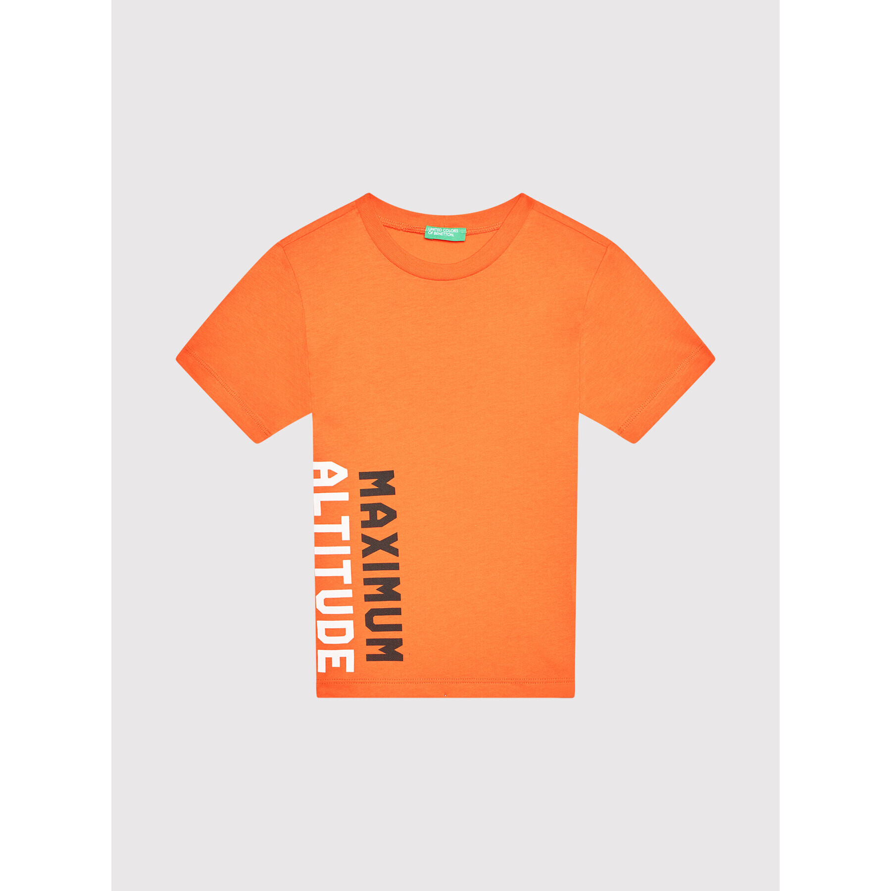 United Colors Of Benetton T-Shirt 3096C1526 Oranžová Regular Fit - Pepit.cz