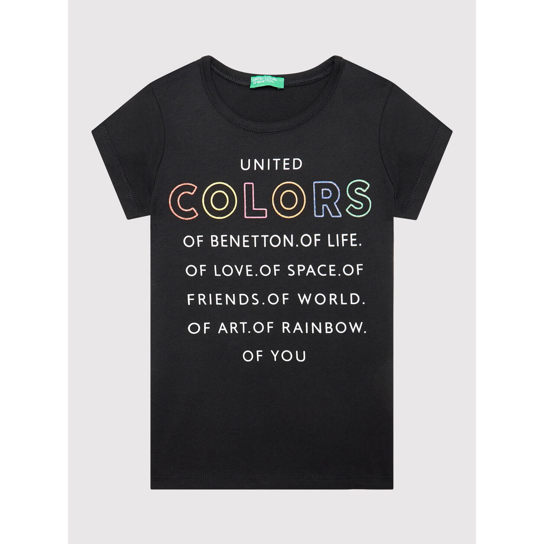 United Colors Of Benetton T-Shirt 3096C1539 Černá Regular Fit - Pepit.cz