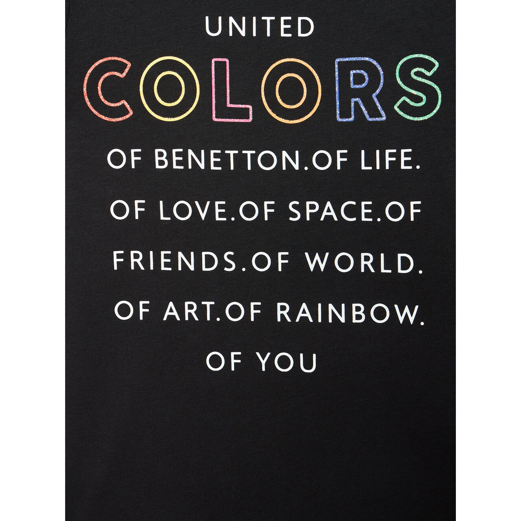 United Colors Of Benetton T-Shirt 3096C1539 Černá Regular Fit - Pepit.cz