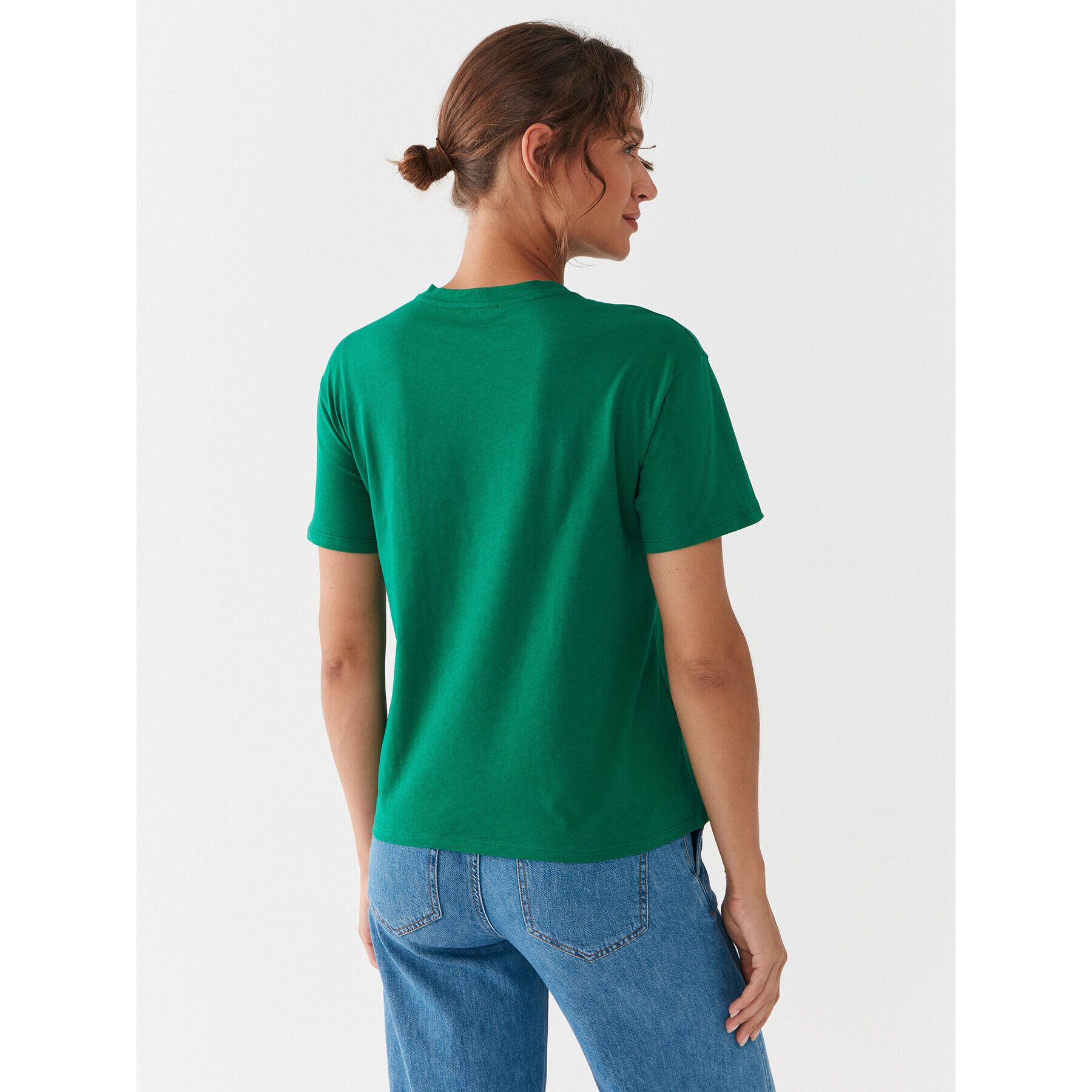 United Colors Of Benetton T-Shirt 3096D102O Zelená Regular Fit - Pepit.cz