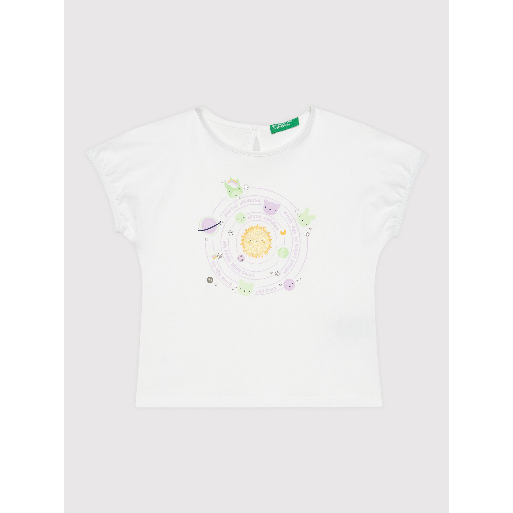 United Colors Of Benetton T-Shirt 3096G101H Bílá Regular Fit - Pepit.cz