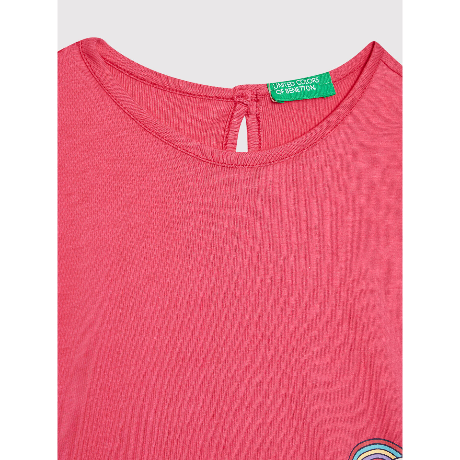 United Colors Of Benetton T-Shirt 3096G102W Růžová Regular Fit - Pepit.cz