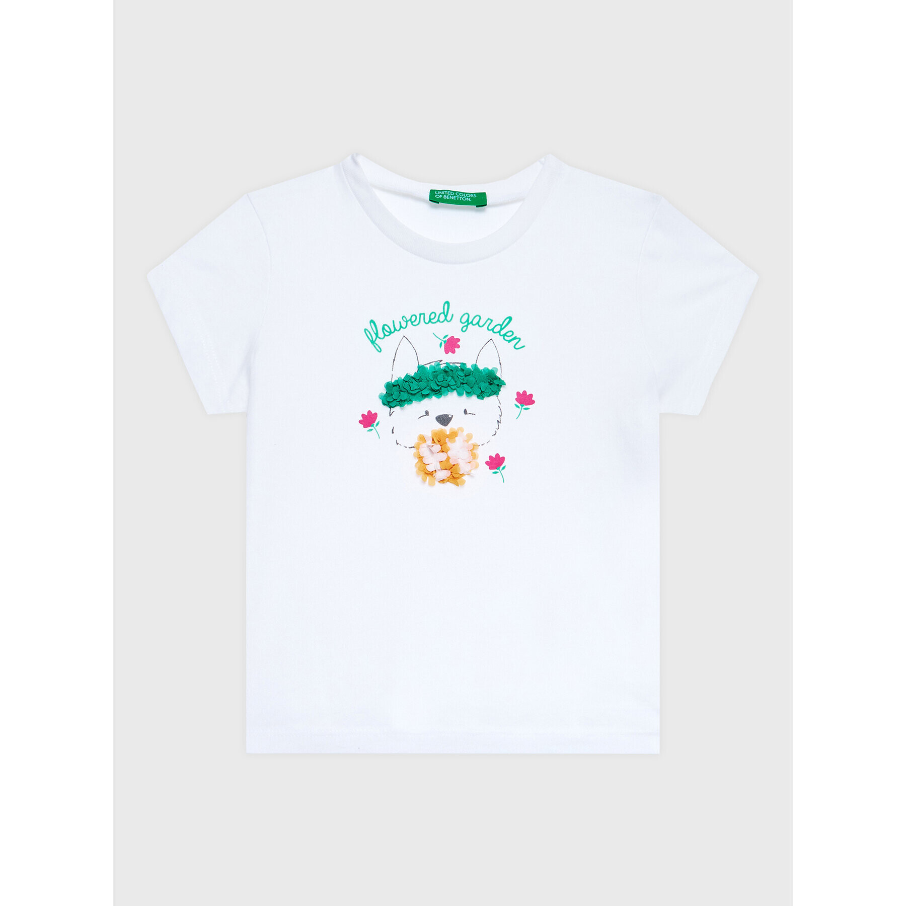 United Colors Of Benetton T-Shirt 3096G107O Bílá Regular Fit - Pepit.cz