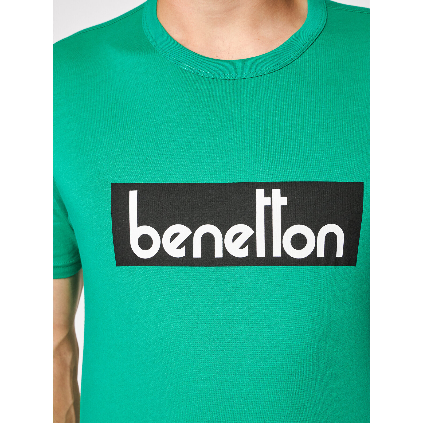 United Colors Of Benetton T-Shirt 3096J17H6 Zelená Regular Fit - Pepit.cz