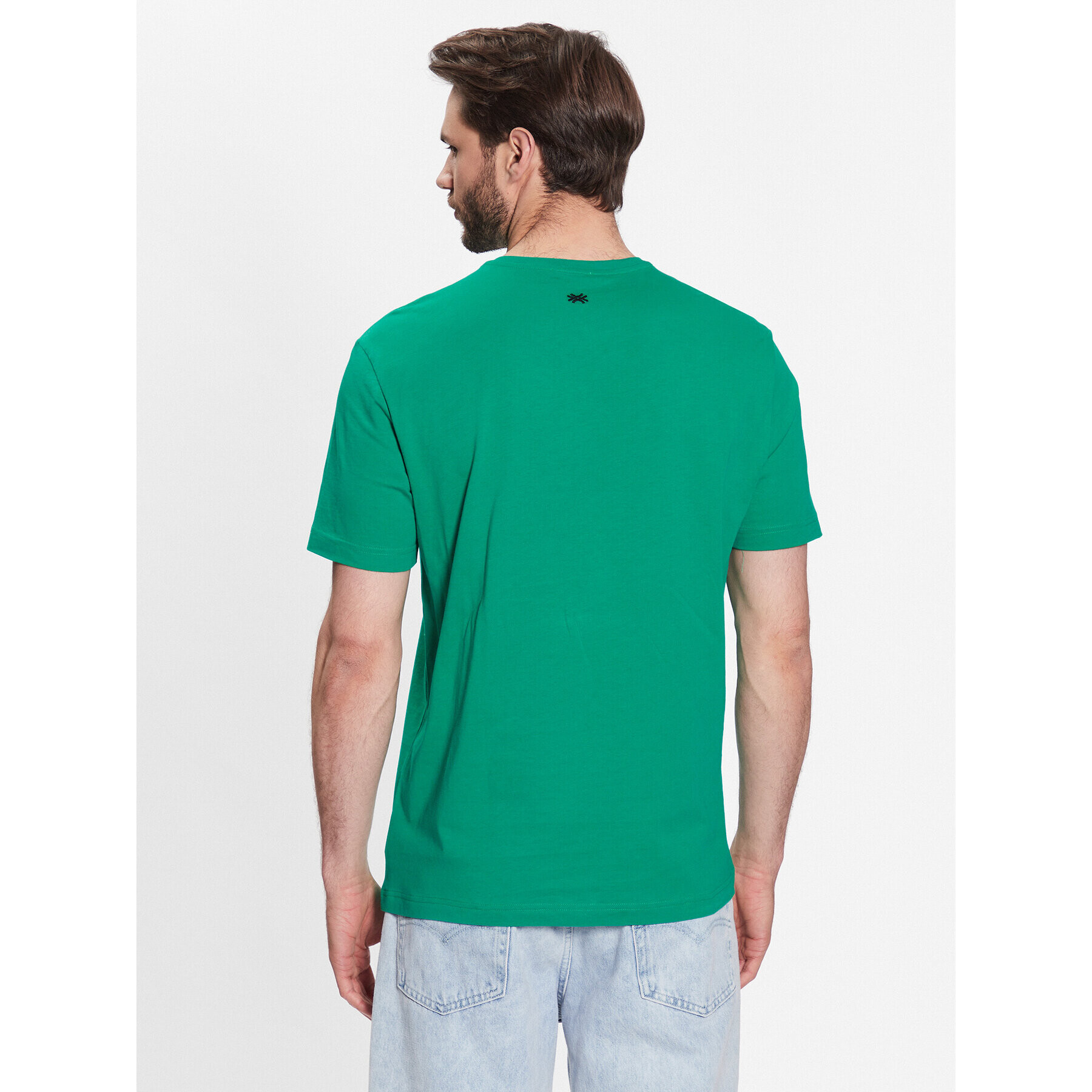 United Colors Of Benetton T-Shirt 3096U105L Zelená Regular Fit - Pepit.cz