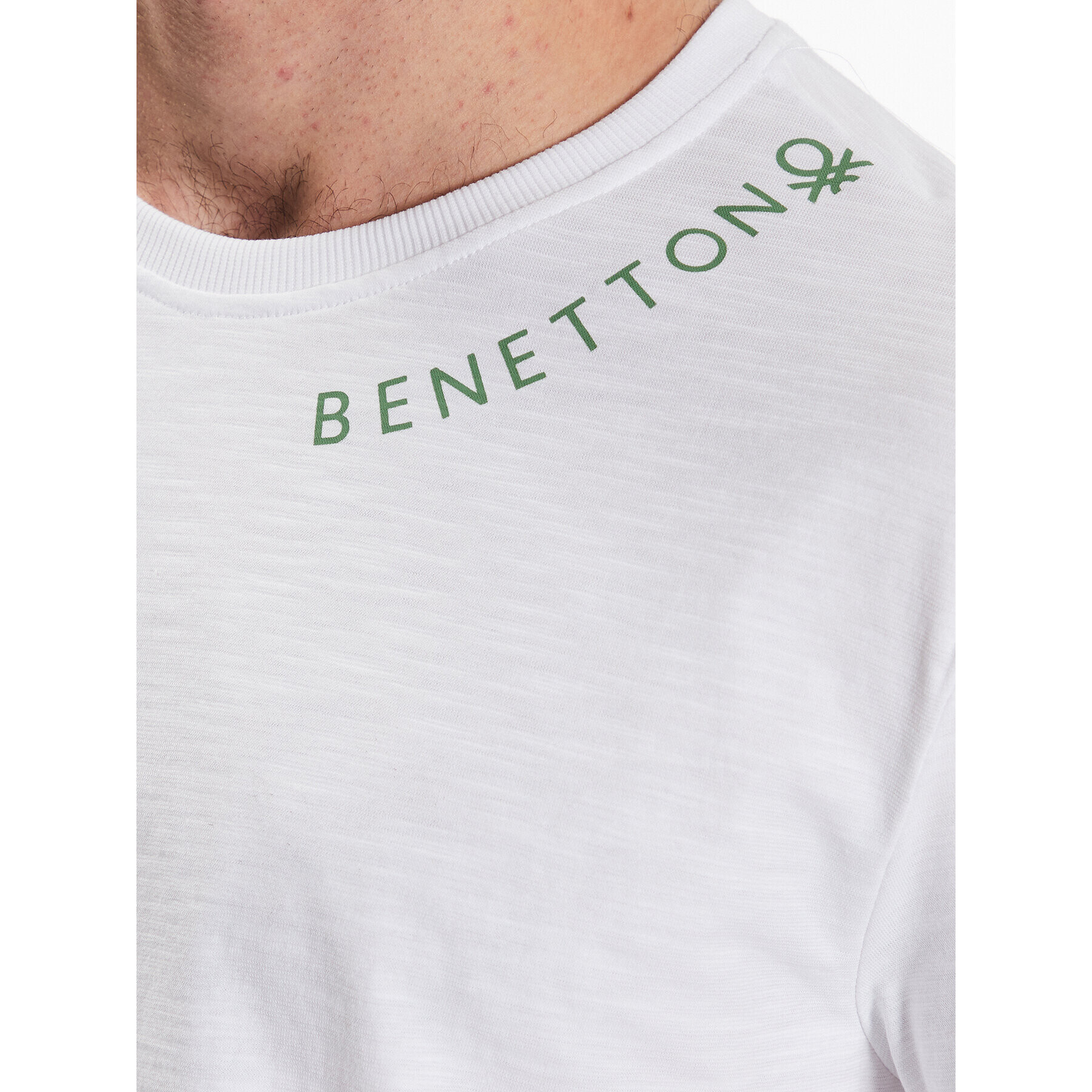 United Colors Of Benetton T-Shirt 3BVX4M011 Bílá Regular Fit - Pepit.cz