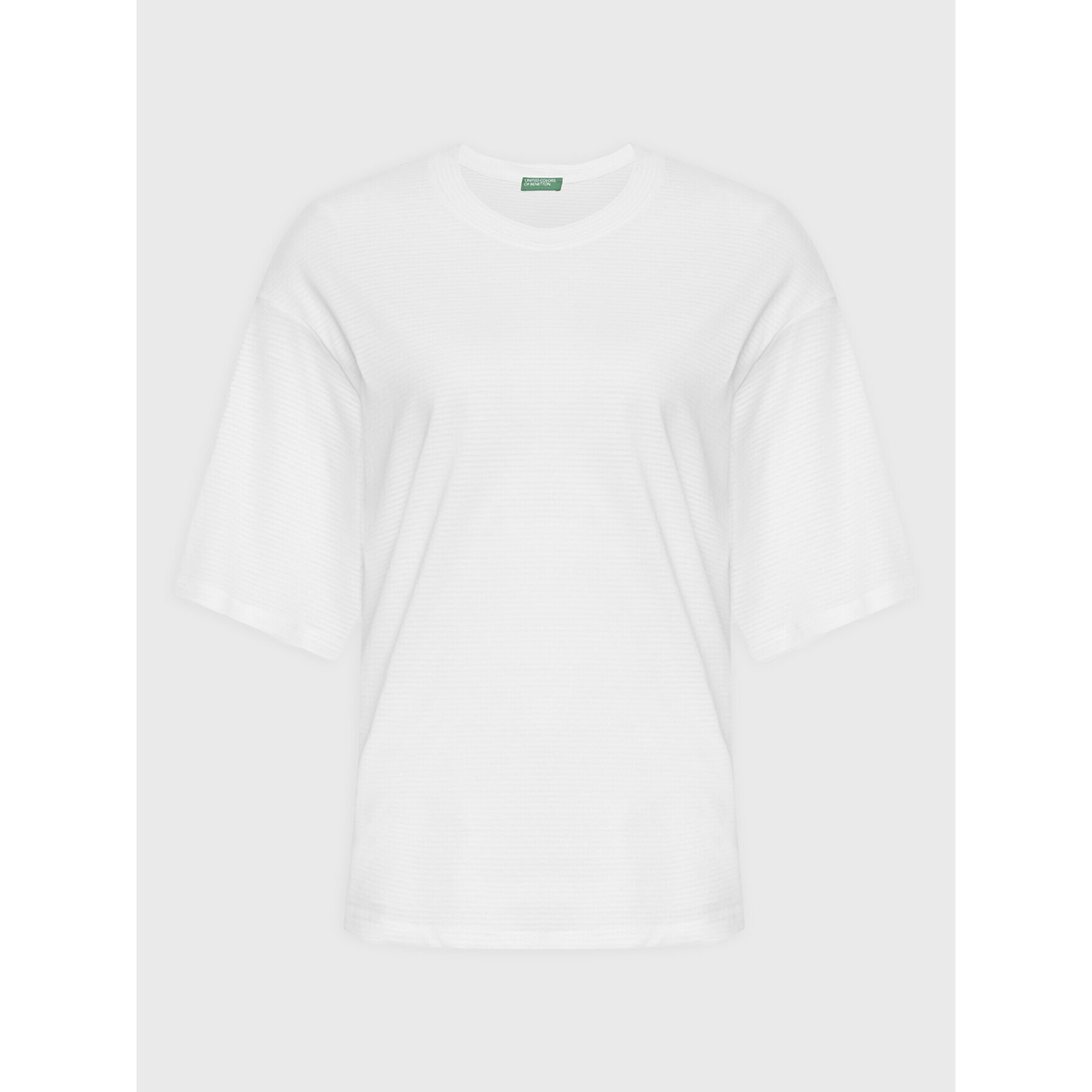 United Colors Of Benetton T-Shirt 3FWFD1028 Bílá Oversize - Pepit.cz