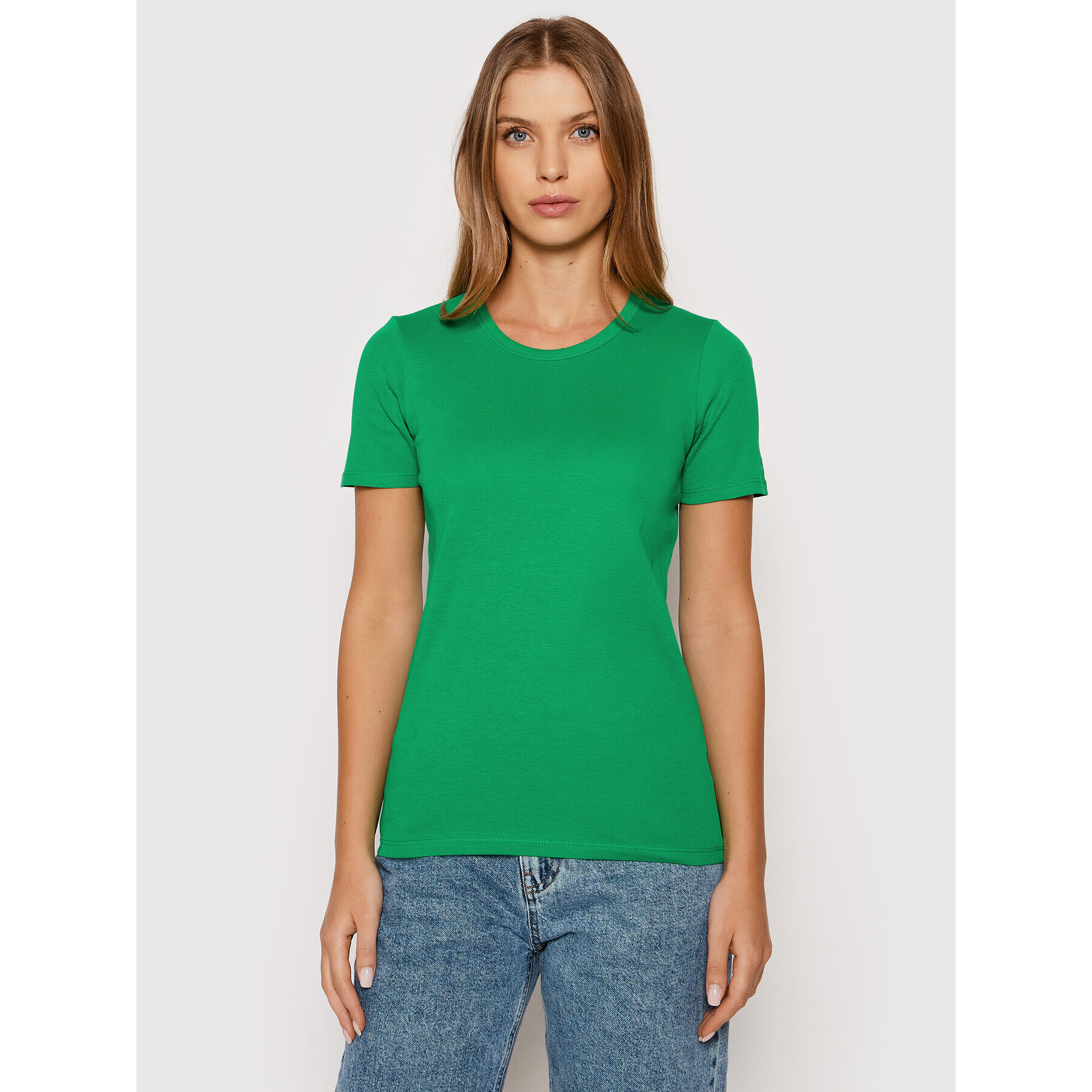 United Colors Of Benetton T-Shirt 3GA2E16A0 Zelená Regular Fit - Pepit.cz