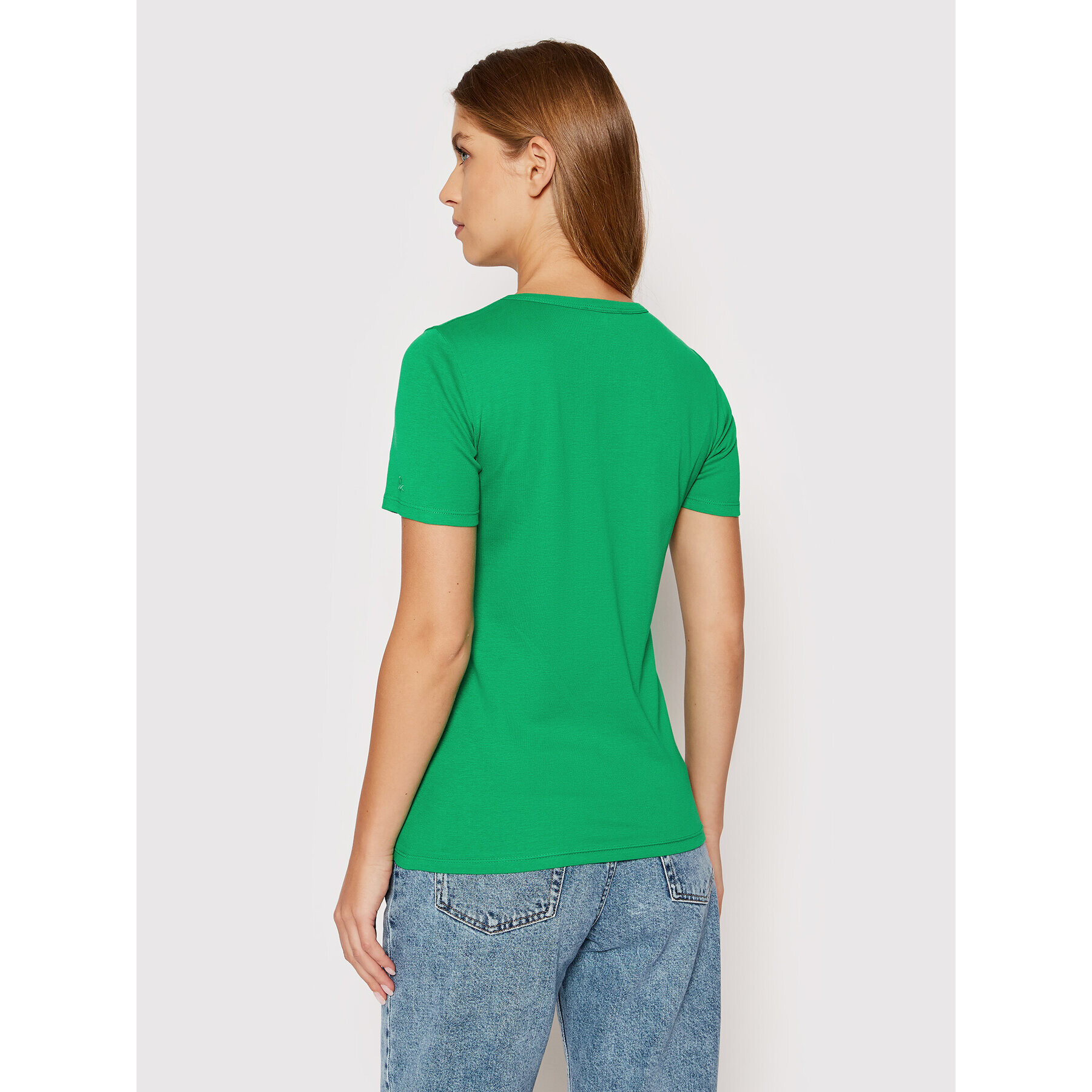 United Colors Of Benetton T-Shirt 3GA2E16A0 Zelená Regular Fit - Pepit.cz