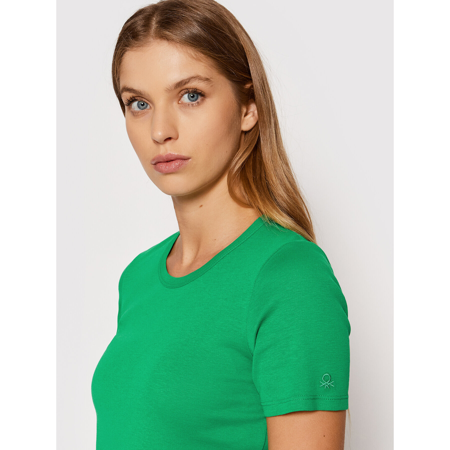 United Colors Of Benetton T-Shirt 3GA2E16A0 Zelená Regular Fit - Pepit.cz