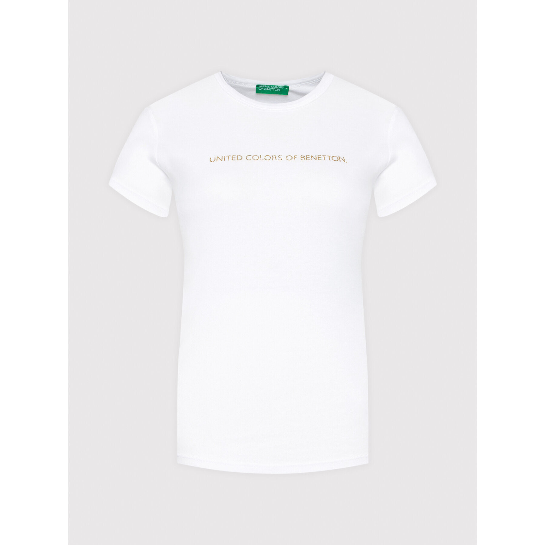 United Colors Of Benetton T-Shirt 3GA2E16A2 Bílá Regular Fit - Pepit.cz