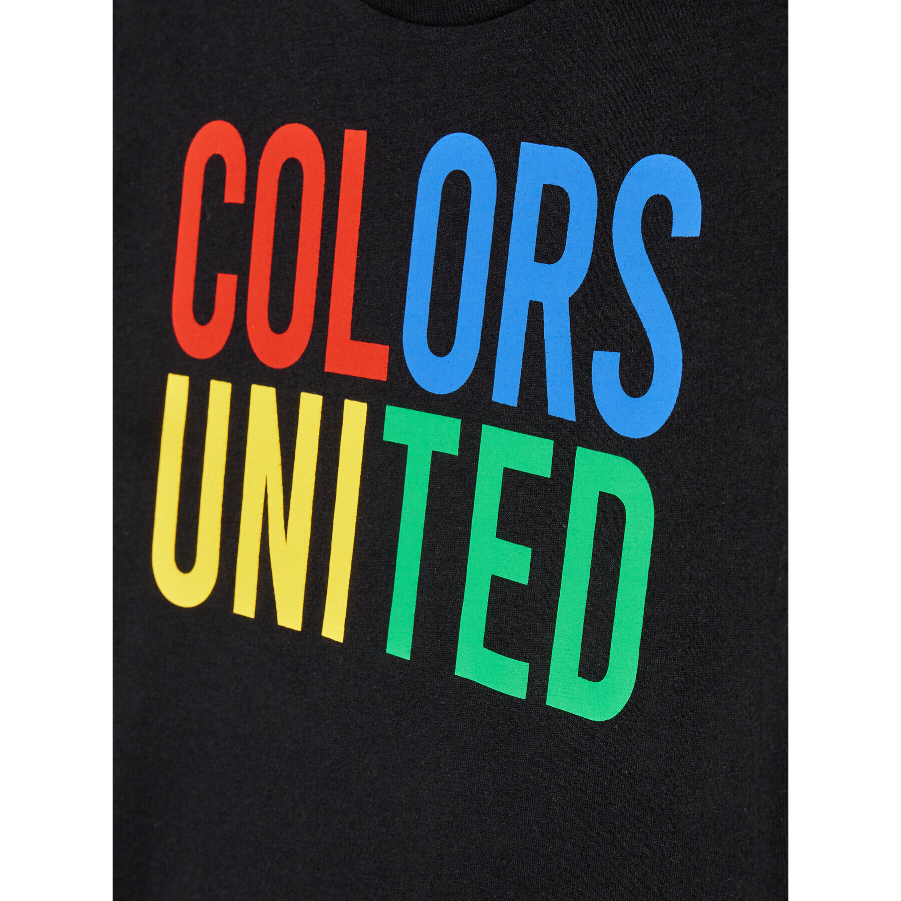 United Colors Of Benetton T-Shirt 3I1XC103J Černá Regular Fit - Pepit.cz