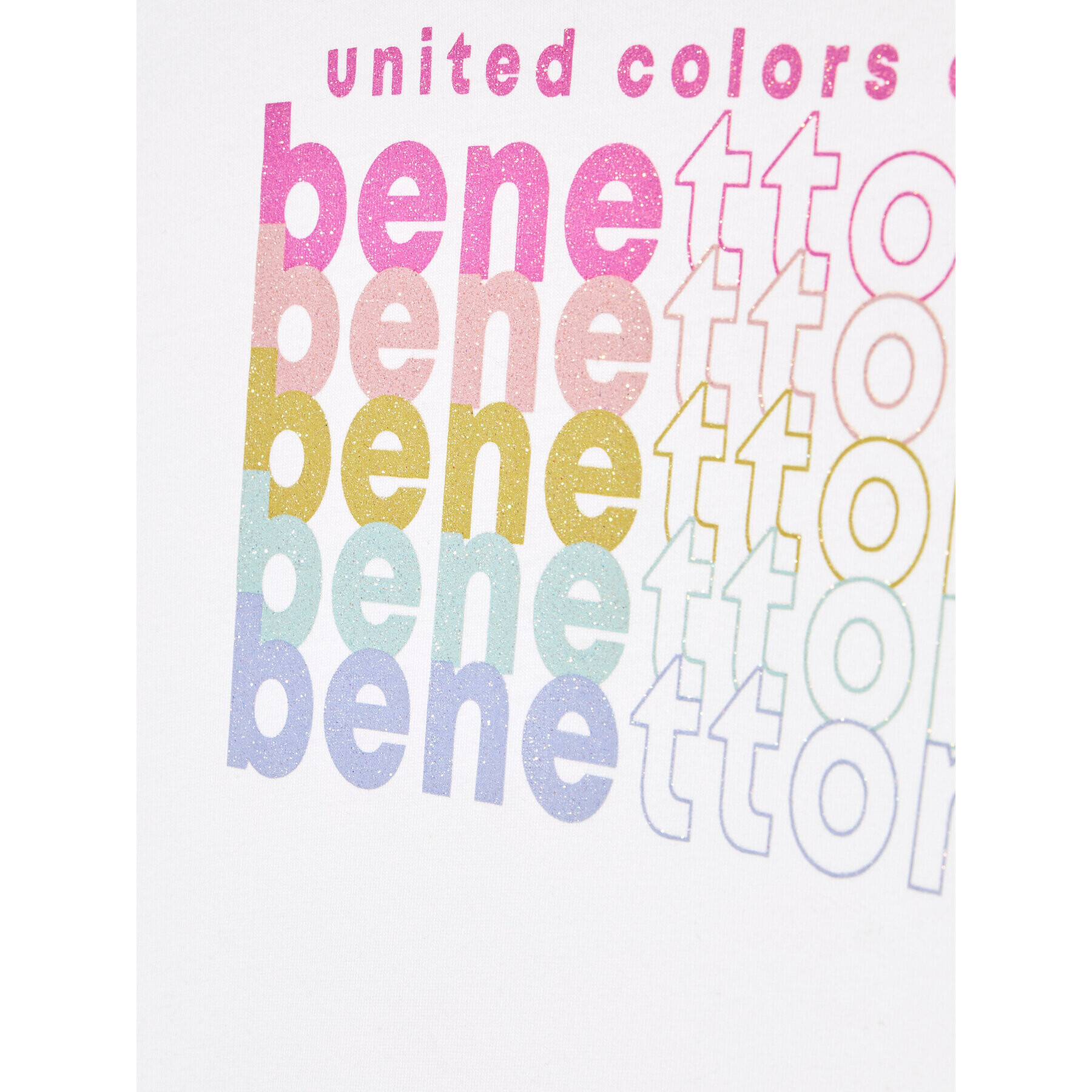 United Colors Of Benetton T-Shirt 3I1XC105O Bílá Regular Fit - Pepit.cz