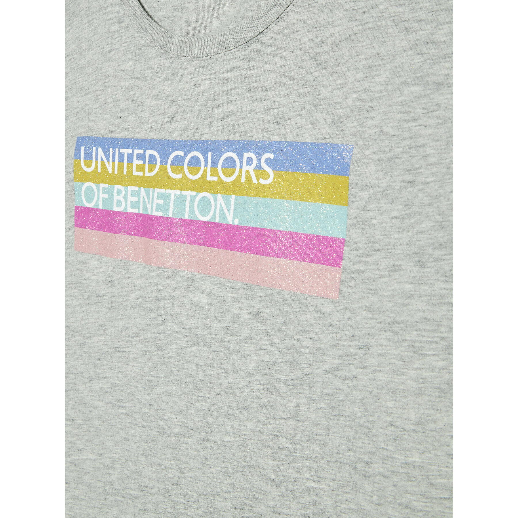 United Colors Of Benetton T-Shirt 3I1XC105O Šedá Regular Fit - Pepit.cz