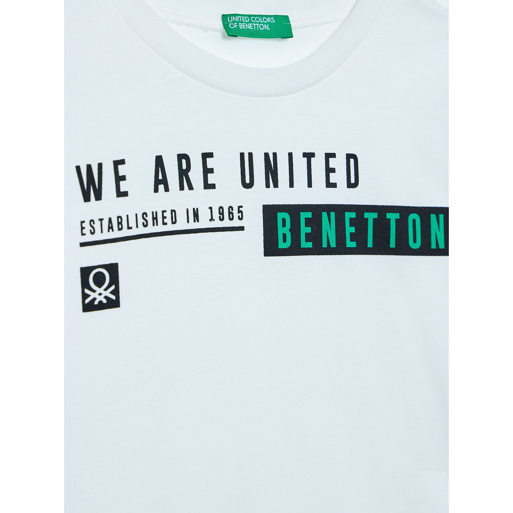 United Colors Of Benetton T-Shirt 3I1XC105T Bílá Regular Fit - Pepit.cz