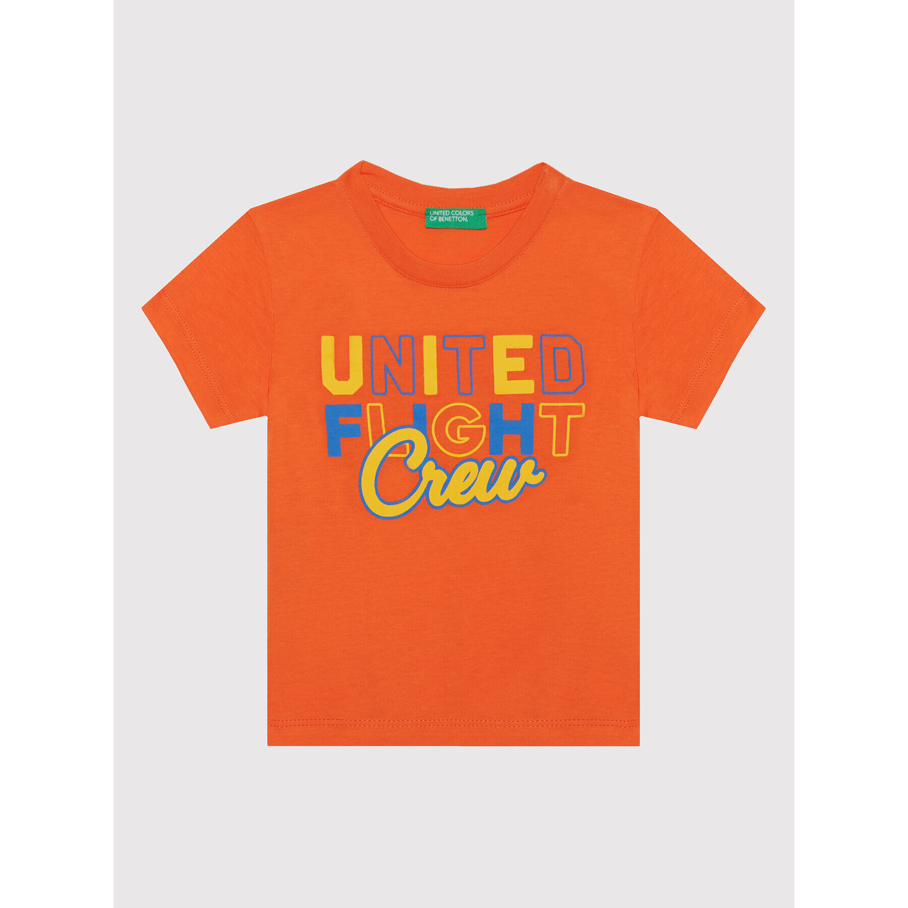 United Colors Of Benetton T-Shirt 3I1XC1577 Oranžová Regular Fit - Pepit.cz