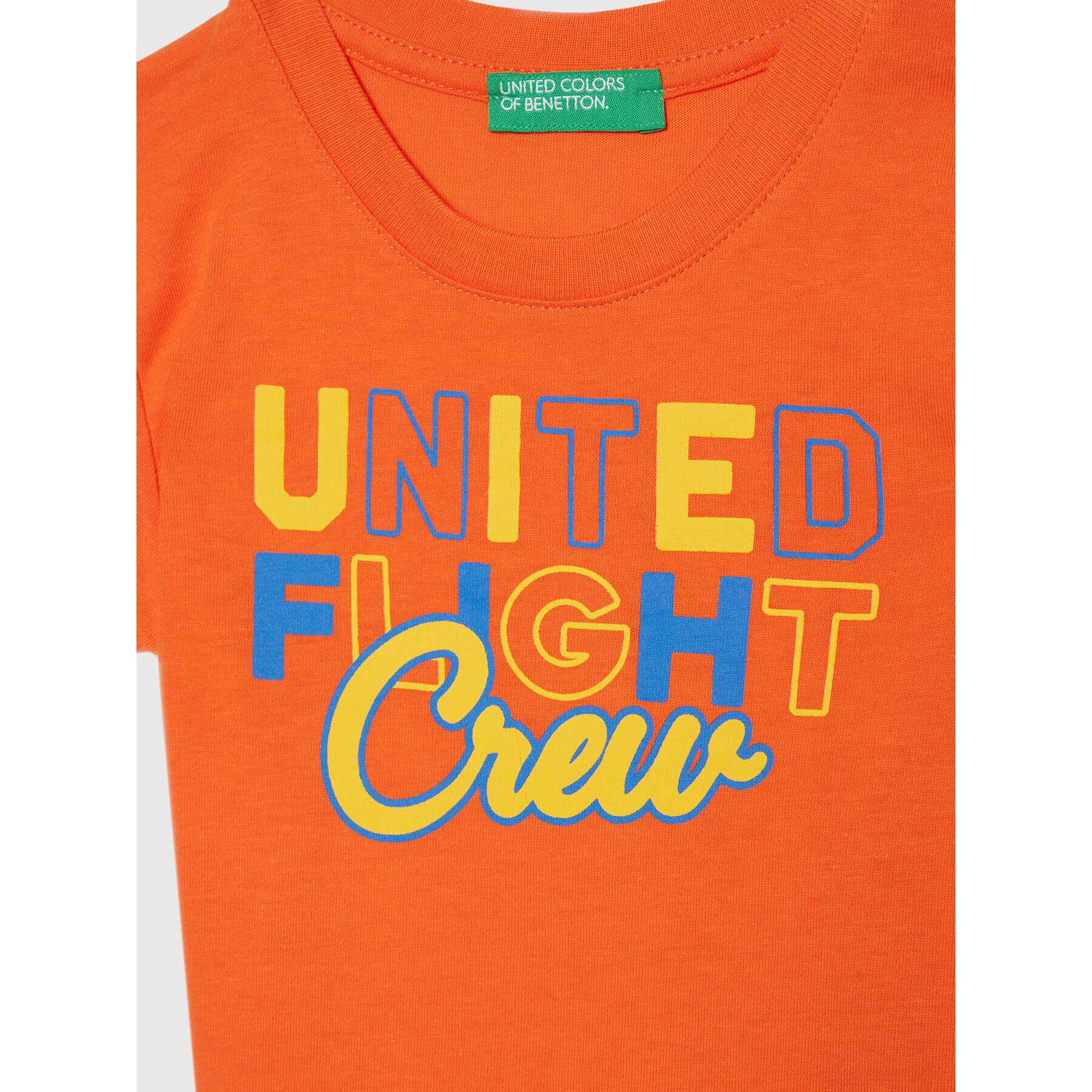 United Colors Of Benetton T-Shirt 3I1XC1577 Oranžová Regular Fit - Pepit.cz