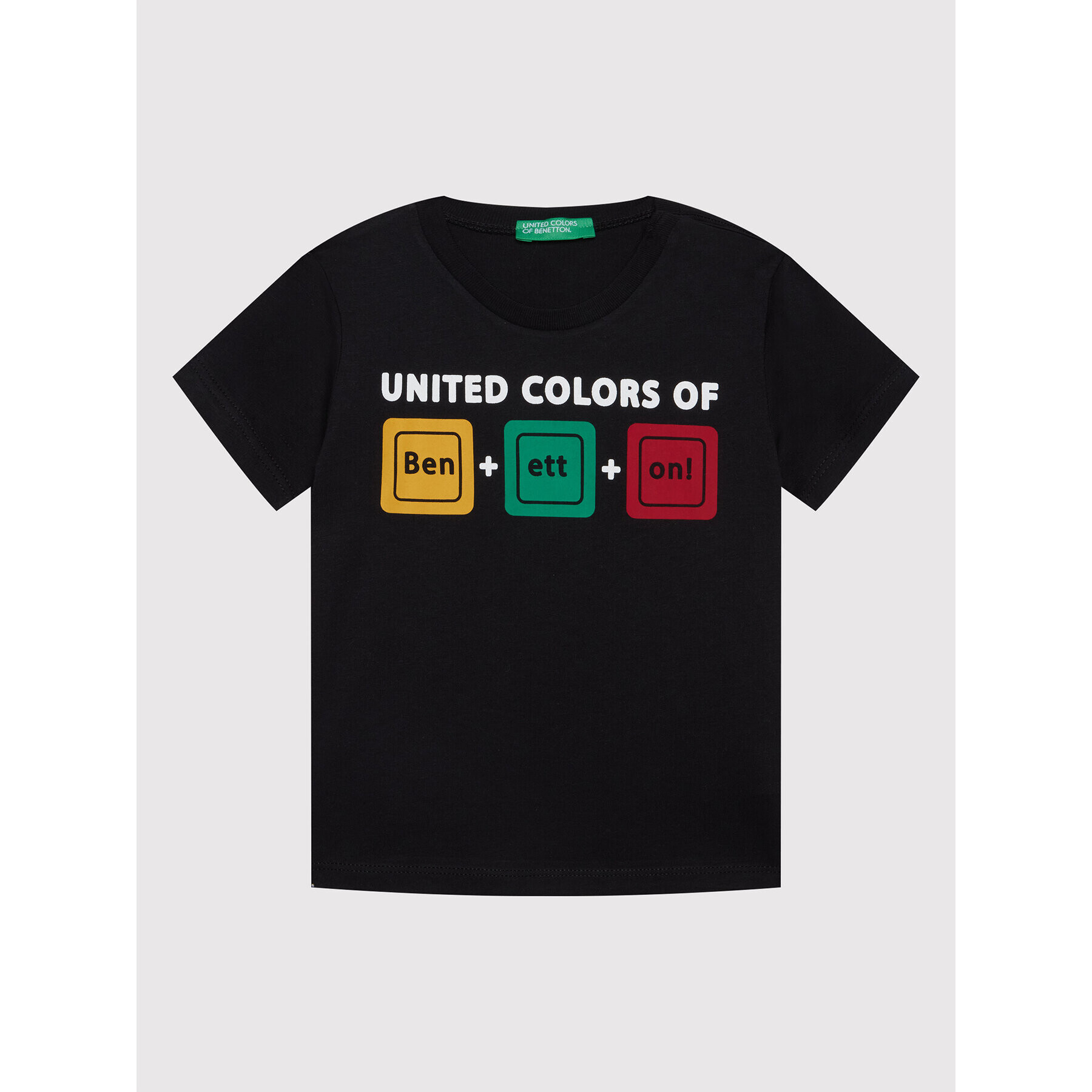 United Colors Of Benetton T-Shirt 3I1XG100G Černá Regular Fit - Pepit.cz