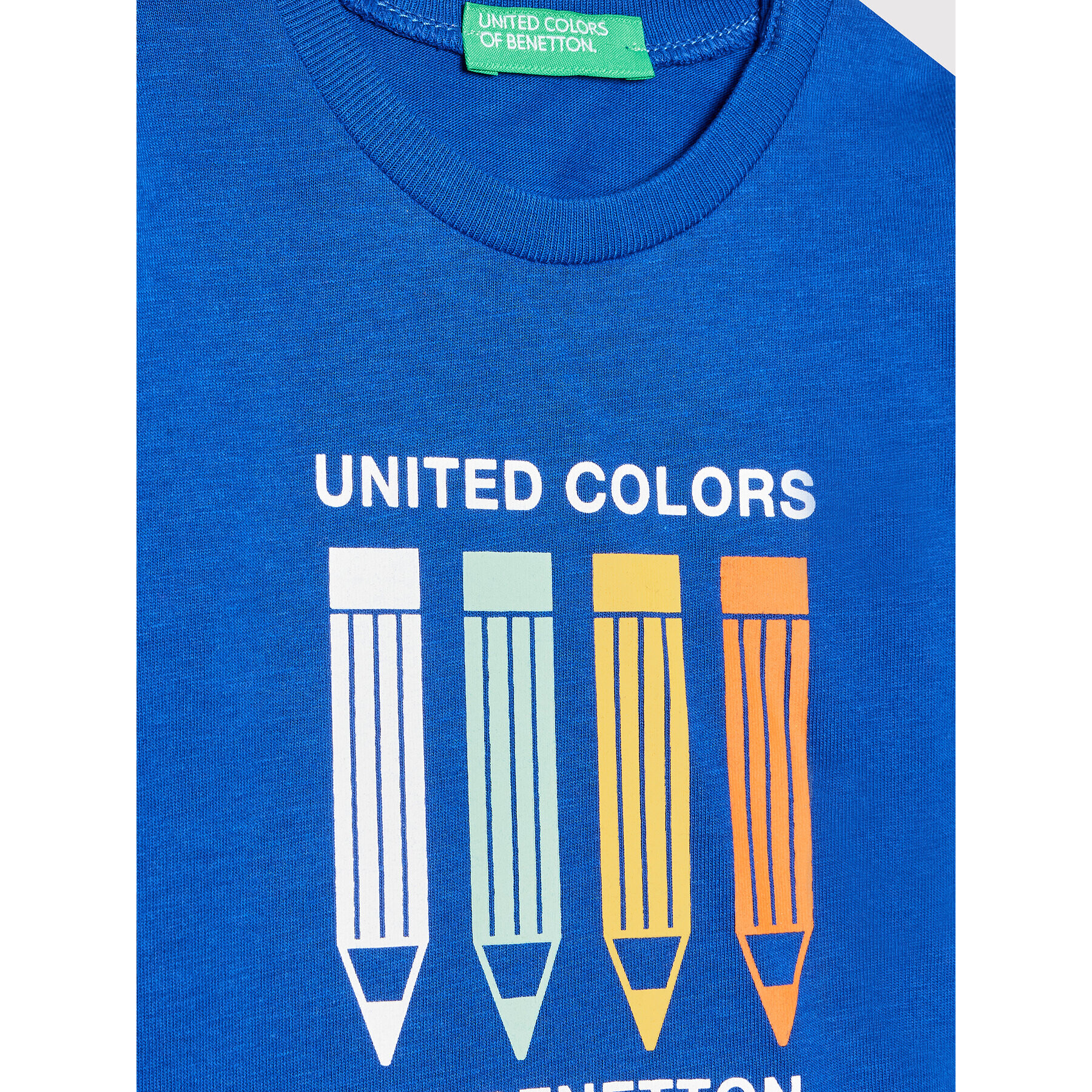 United Colors Of Benetton T-Shirt 3I1XG102N Modrá Regular Fit - Pepit.cz