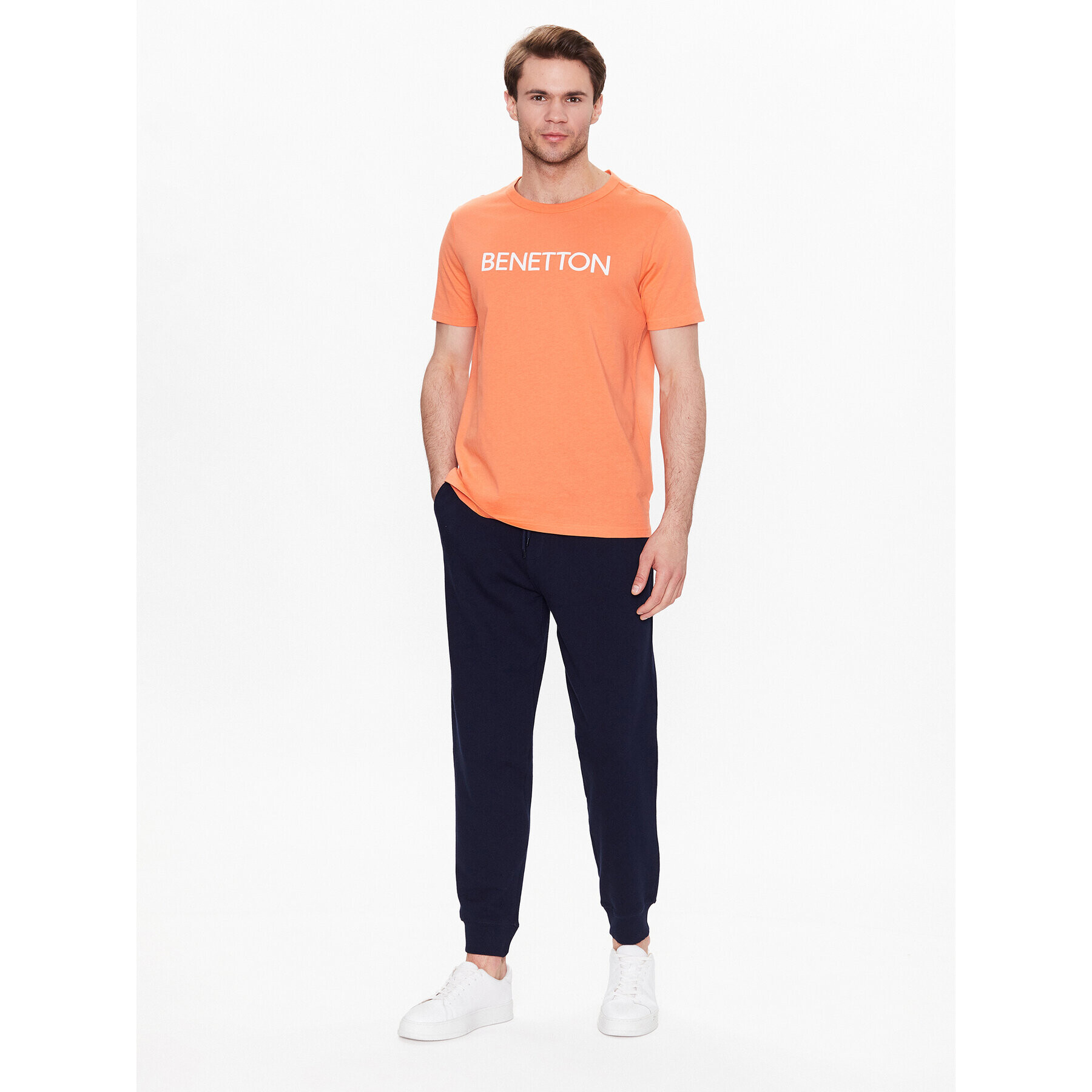 United Colors Of Benetton T-Shirt 3I1XU100A Oranžová Regular Fit - Pepit.cz