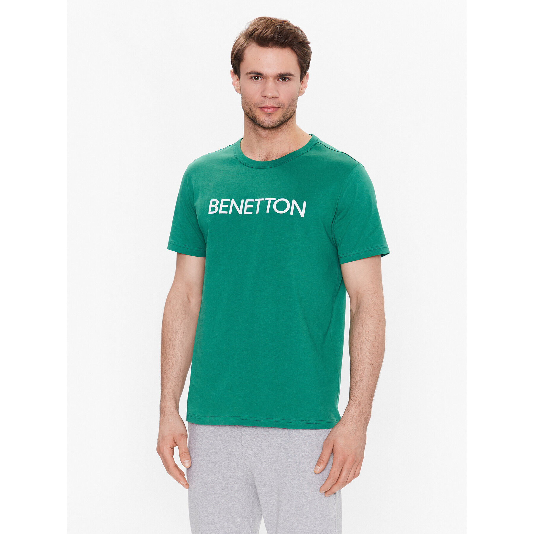 United Colors Of Benetton T-Shirt 3I1XU100A Zelená Regular Fit - Pepit.cz