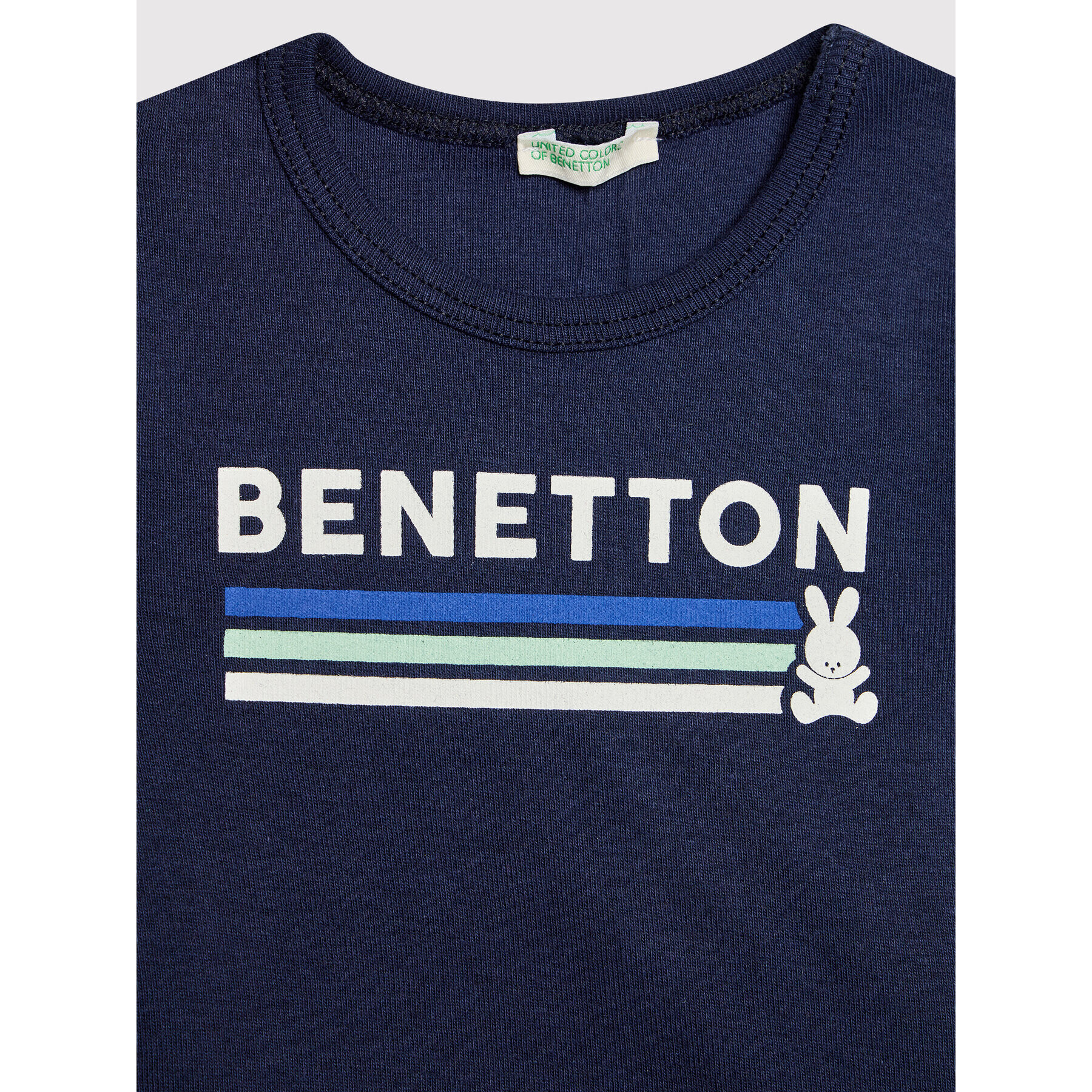 United Colors Of Benetton T-Shirt 3I9WMM28H Tmavomodrá Regular Fit - Pepit.cz