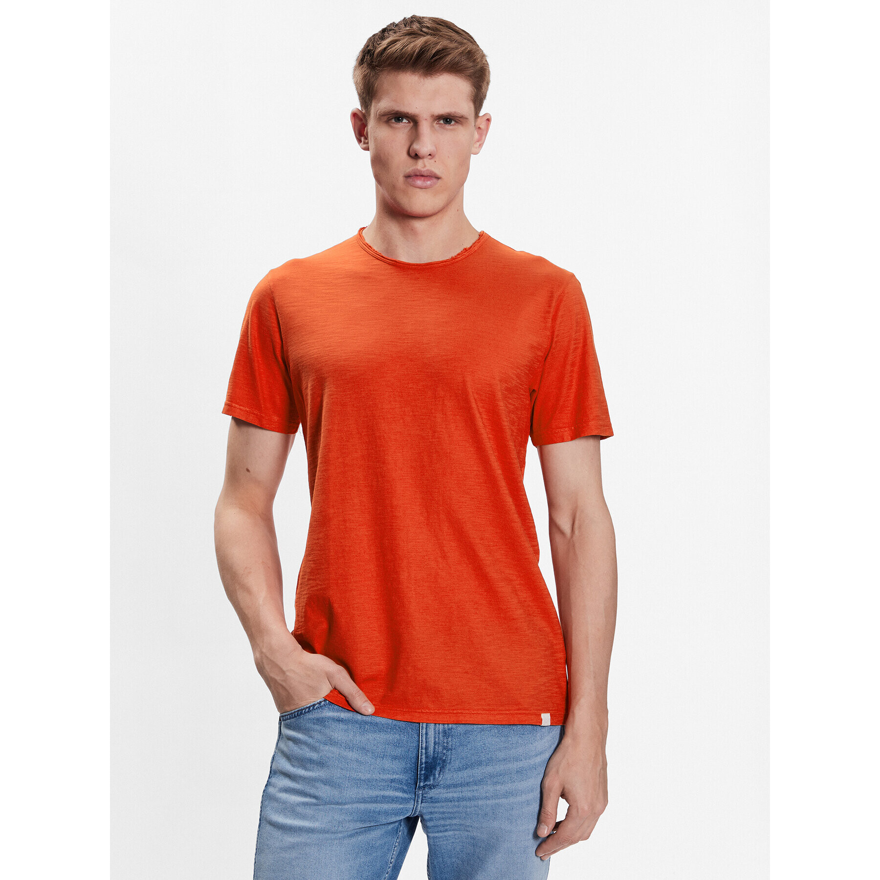 United Colors Of Benetton T-Shirt 3JE1J19A5 Oranžová Regular Fit - Pepit.cz