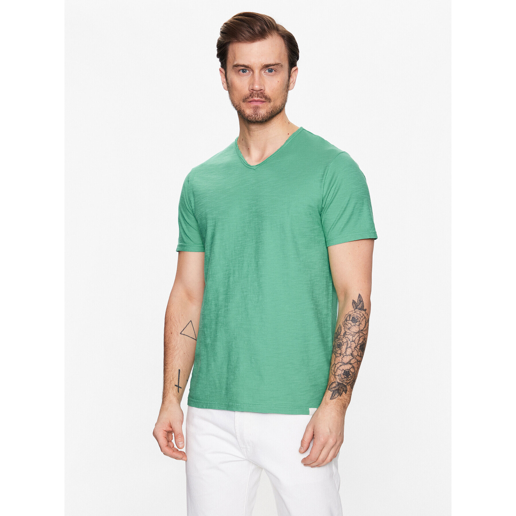 United Colors Of Benetton T-Shirt 3JE1J4264 Zelená Relaxed Fit - Pepit.cz