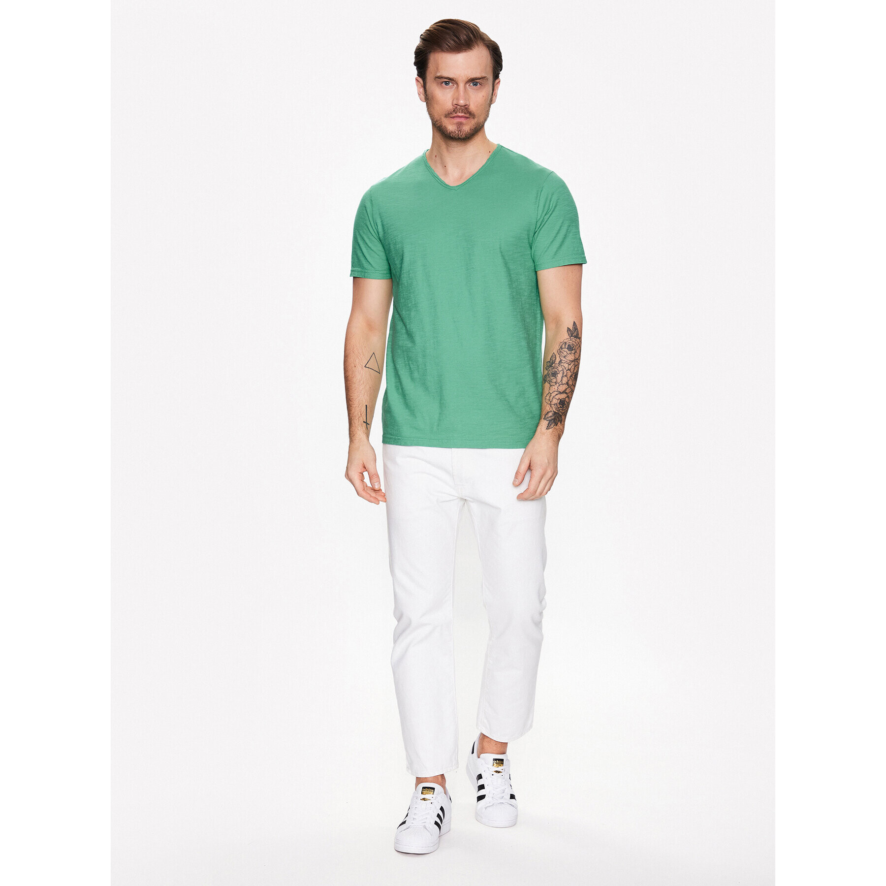 United Colors Of Benetton T-Shirt 3JE1J4264 Zelená Relaxed Fit - Pepit.cz