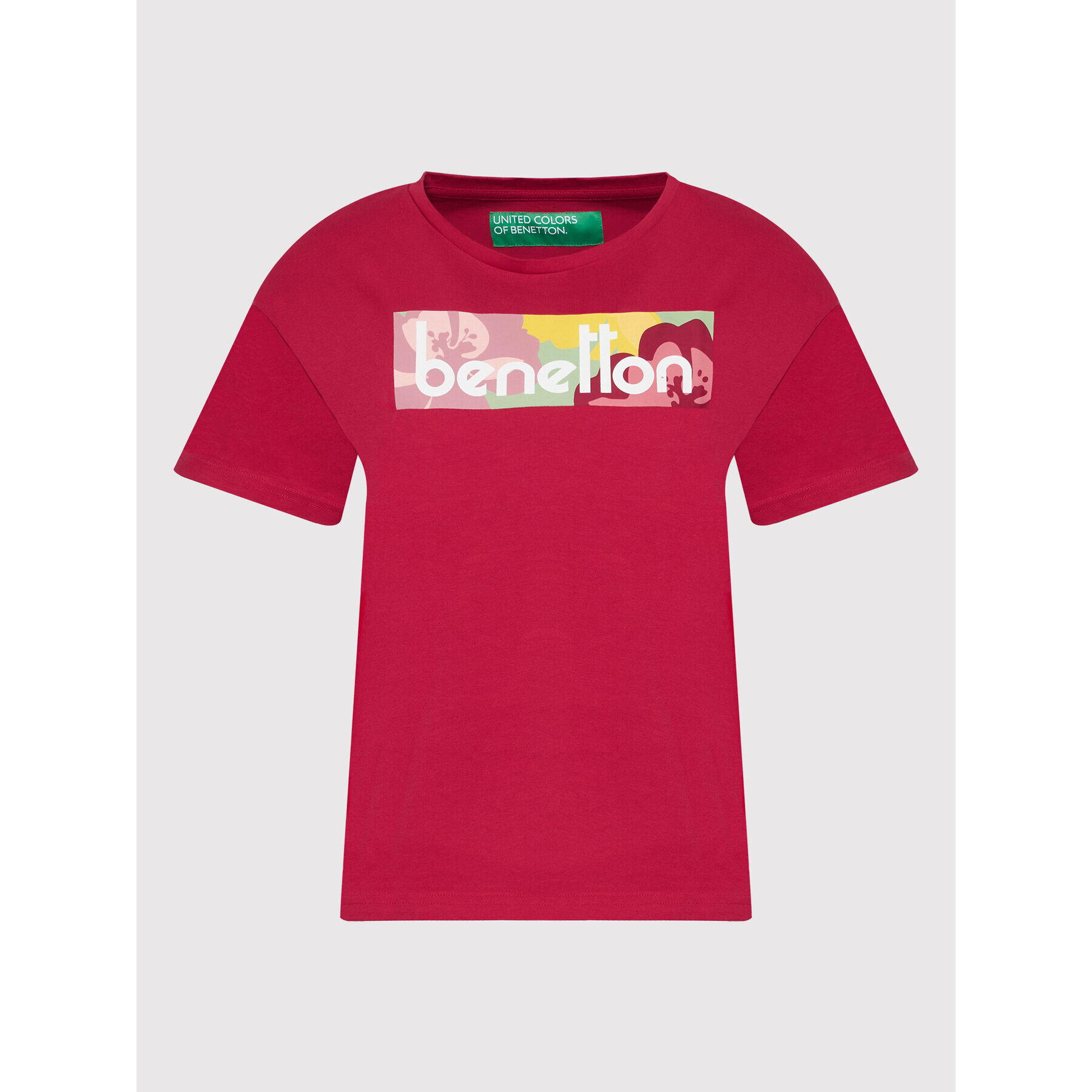 United Colors Of Benetton T-Shirt 3MI5D100R Růžová Regular Fit - Pepit.cz