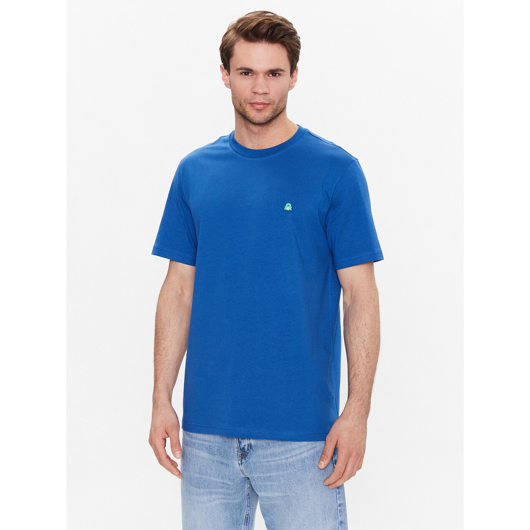 United Colors Of Benetton T-Shirt 3MI5J1AF7 Modrá Regular Fit - Pepit.cz