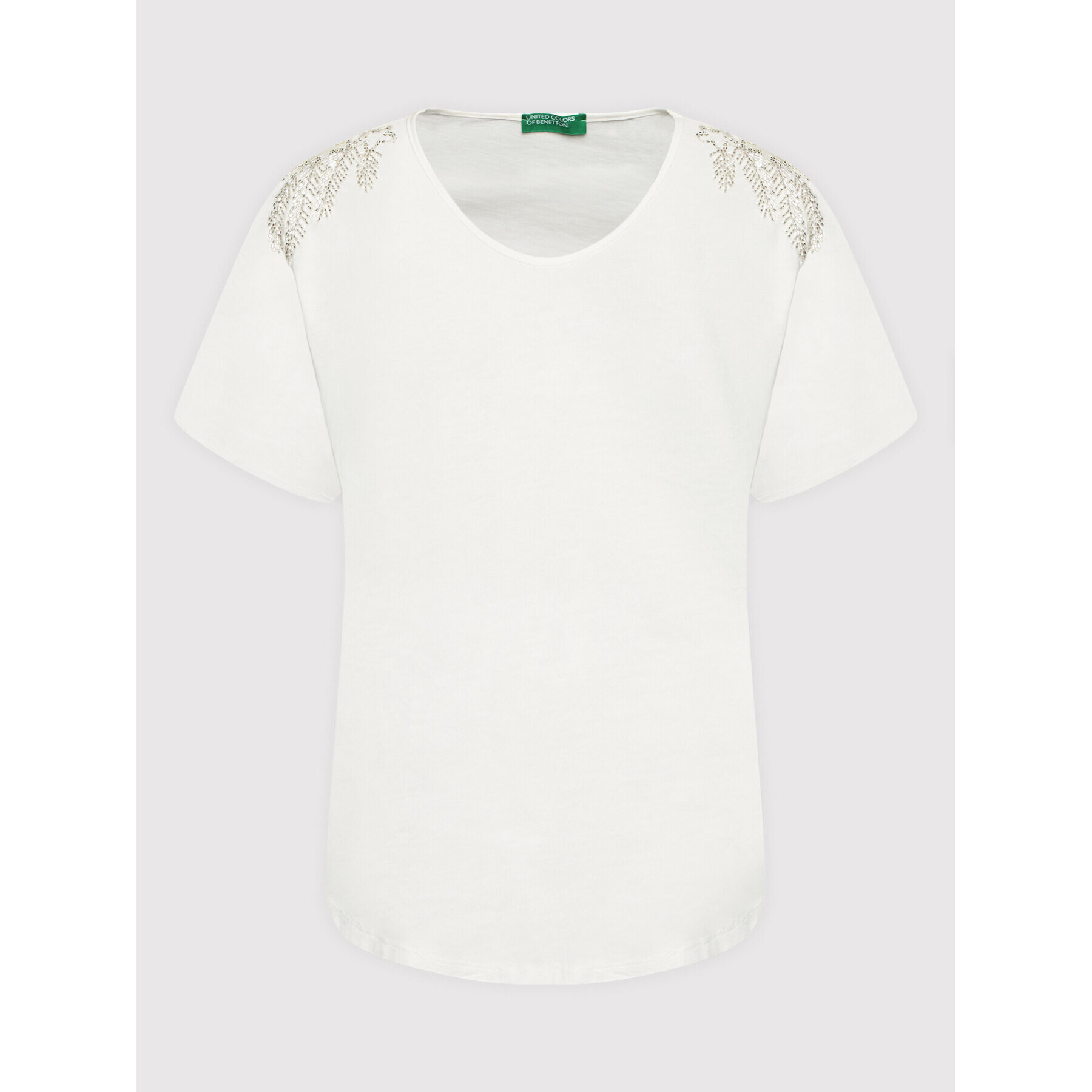 United Colors Of Benetton T-Shirt 3O98D100Z Bílá Regular Fit - Pepit.cz