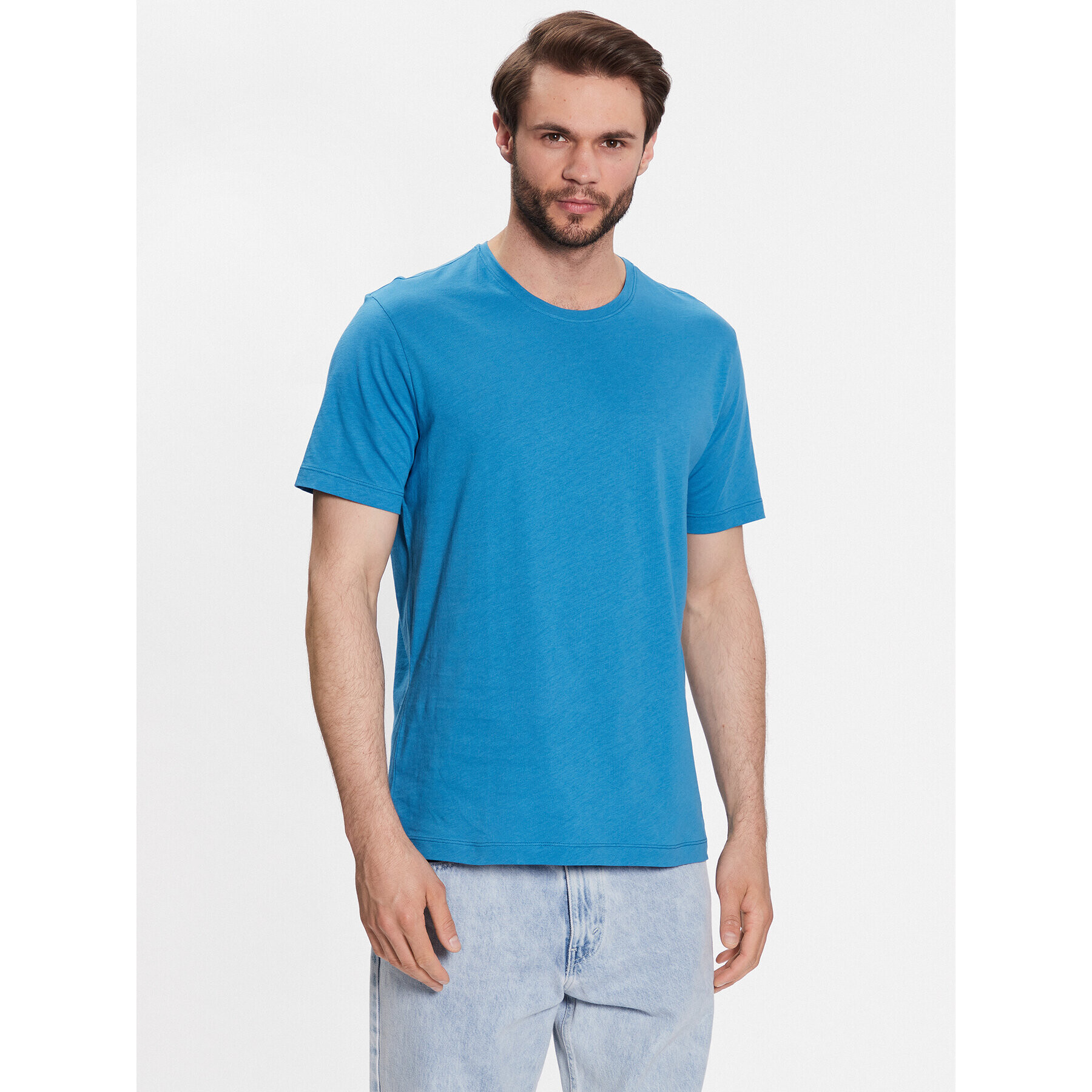 United Colors Of Benetton T-Shirt 3P7XU1058 Modrá Regular Fit - Pepit.cz