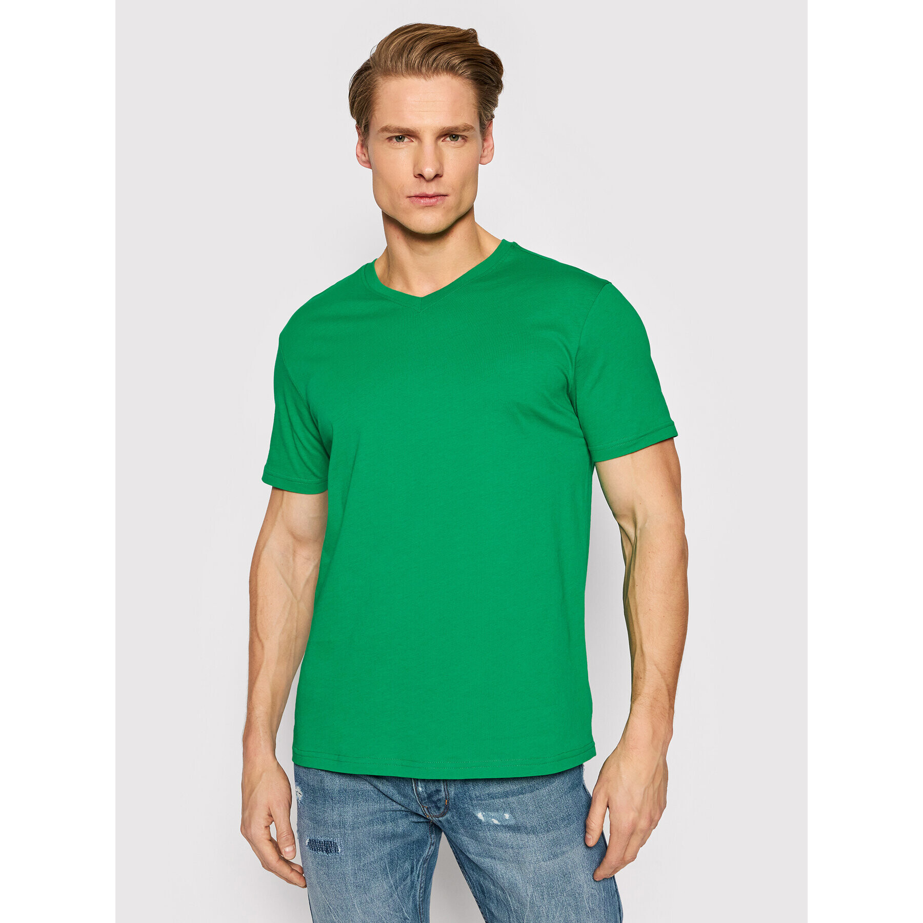 United Colors Of Benetton T-Shirt 3U53J4231 Zelená Regular Fit - Pepit.cz