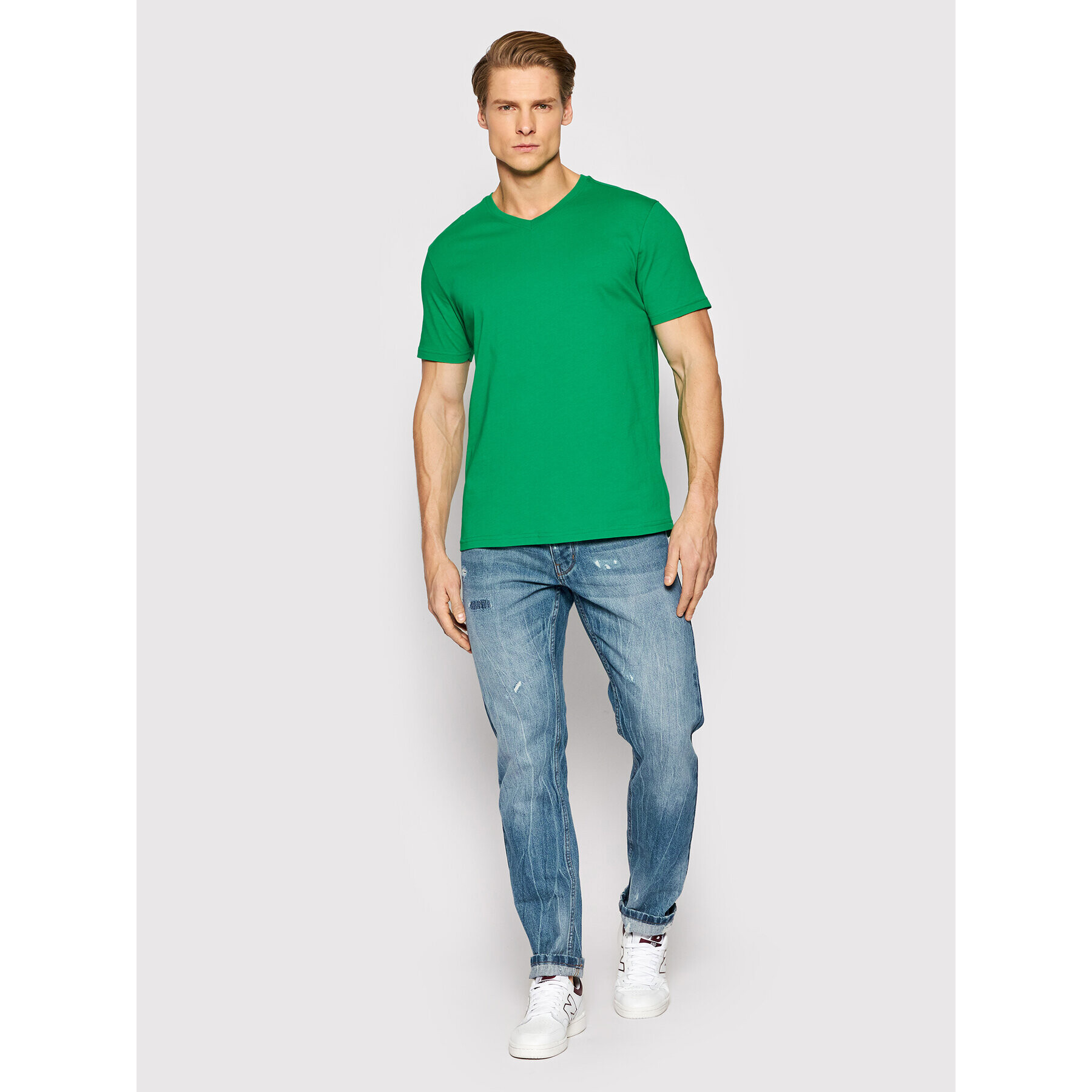 United Colors Of Benetton T-Shirt 3U53J4231 Zelená Regular Fit - Pepit.cz