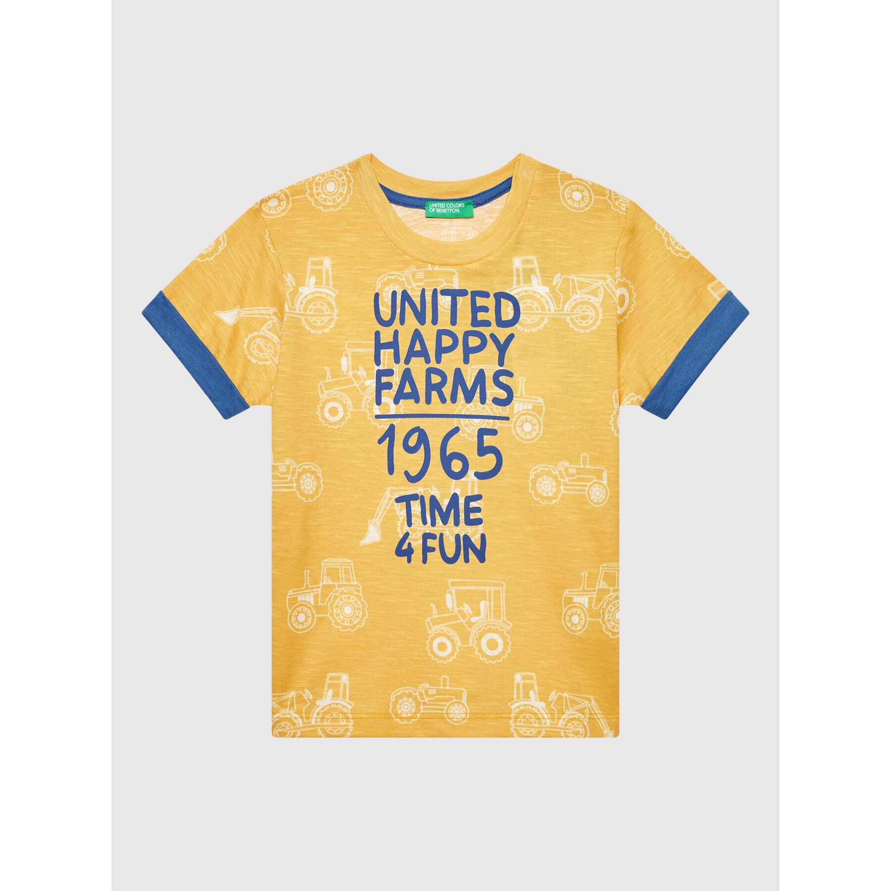 United Colors Of Benetton T-Shirt 3UBTG100U Žlutá Regular Fit - Pepit.cz