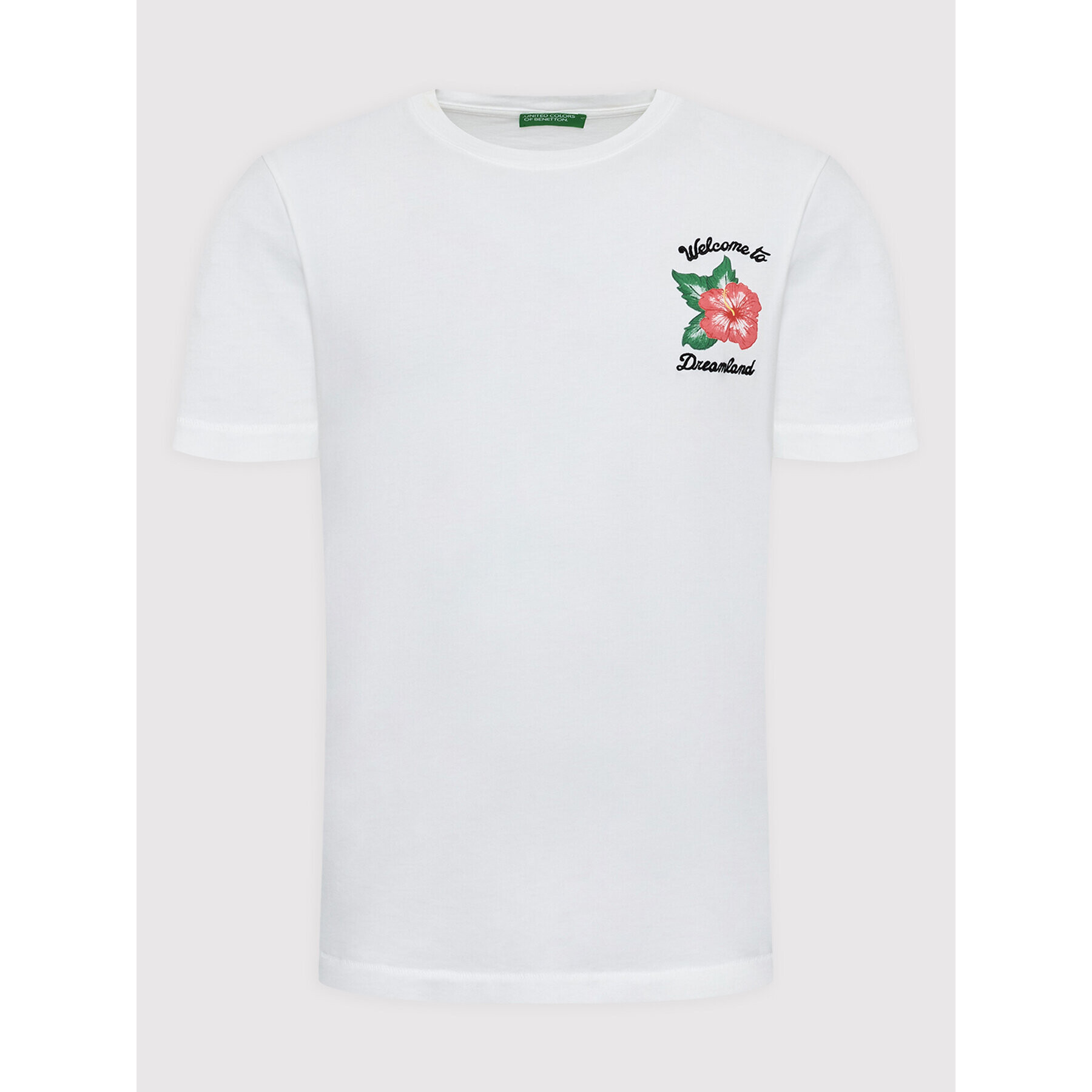 United Colors Of Benetton T-Shirt 3YR3U1023 Bílá Relaxed Fit - Pepit.cz